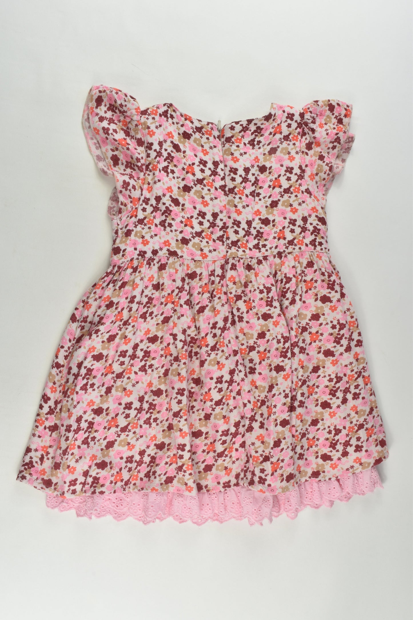 Pumpkin Patch Size 2 Lined Floral Dress