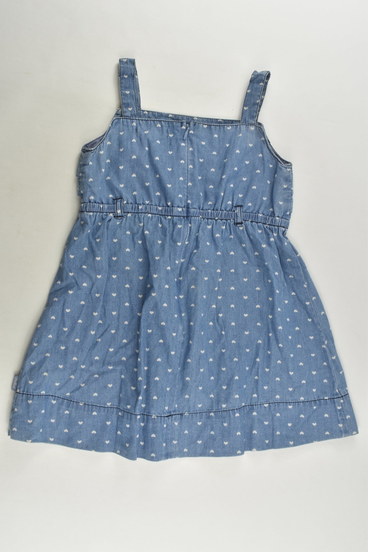 Pumpkin Patch Size 4 Hearts Denim Dress