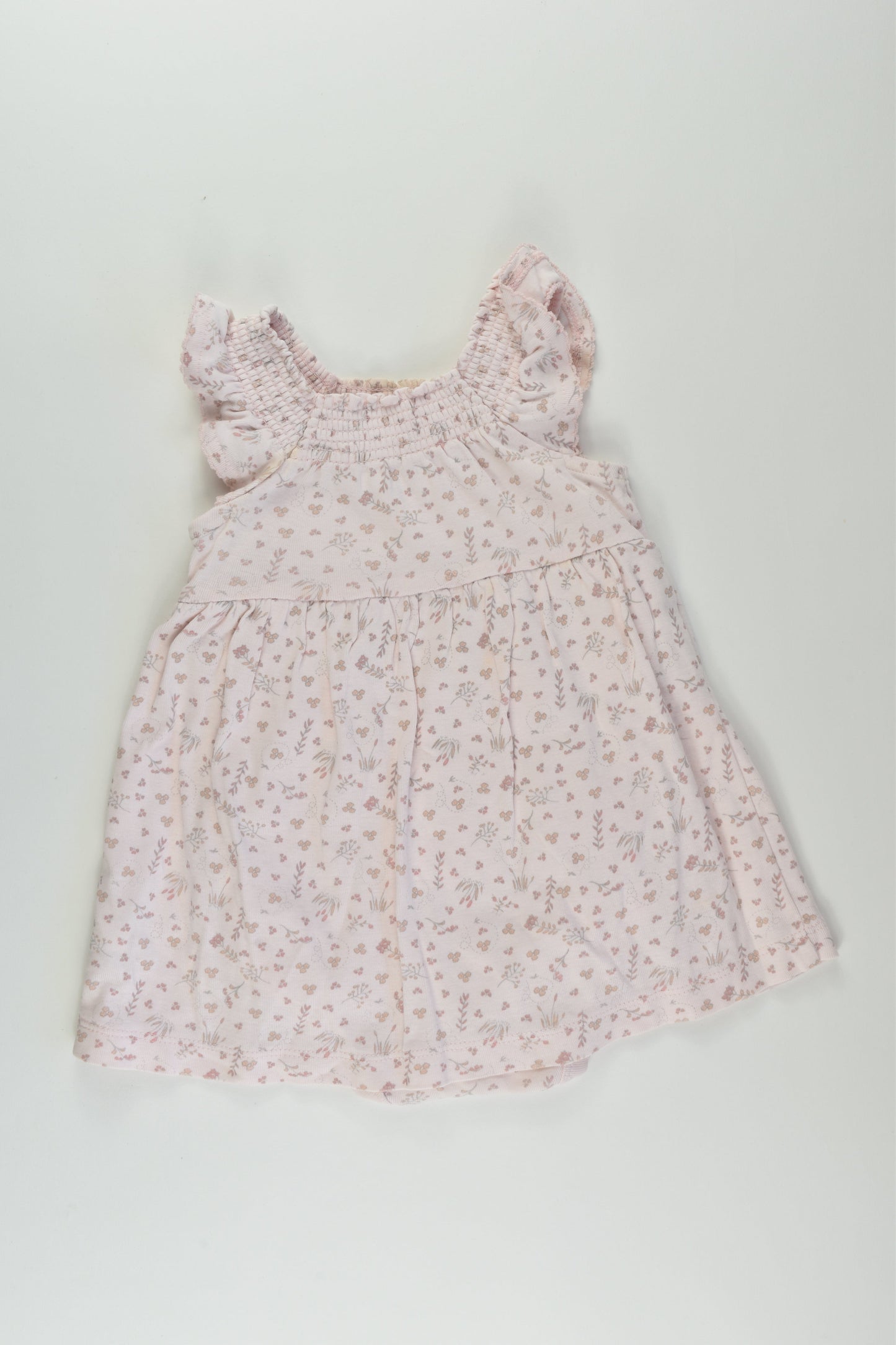 Purebaby Size 0 Dress with Bodysuit Underneath