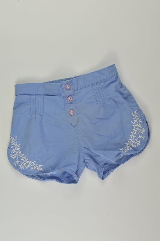 Purebaby Size 0 Embroidery Shorts