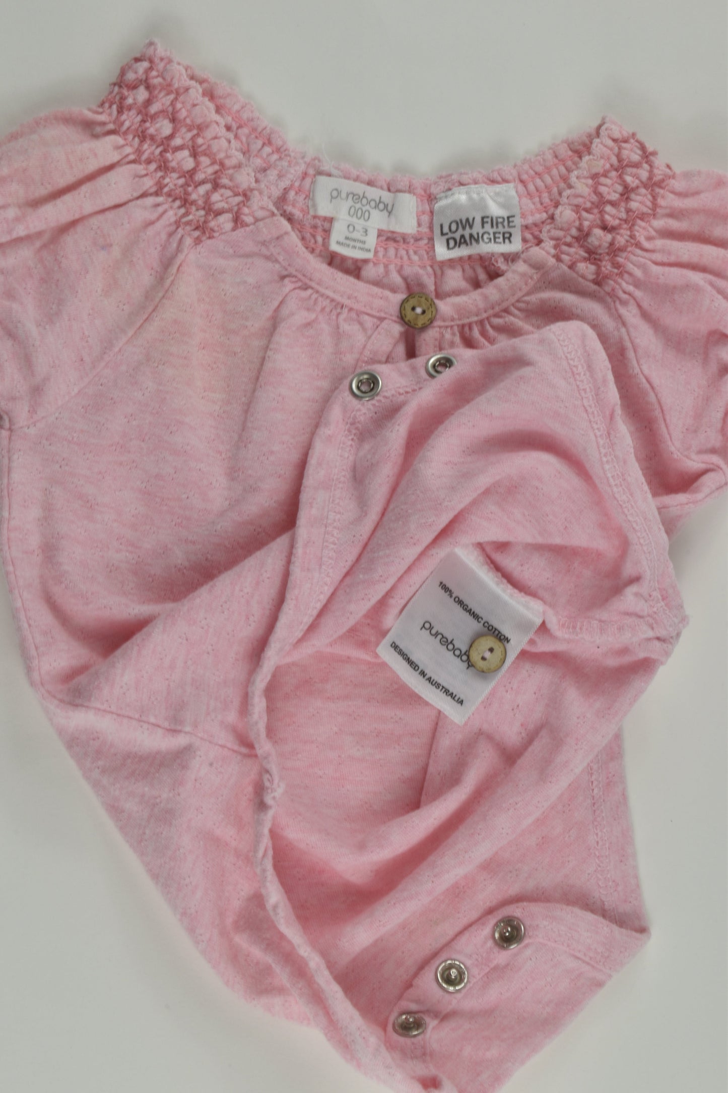Purebaby Size 000 Bodysuit