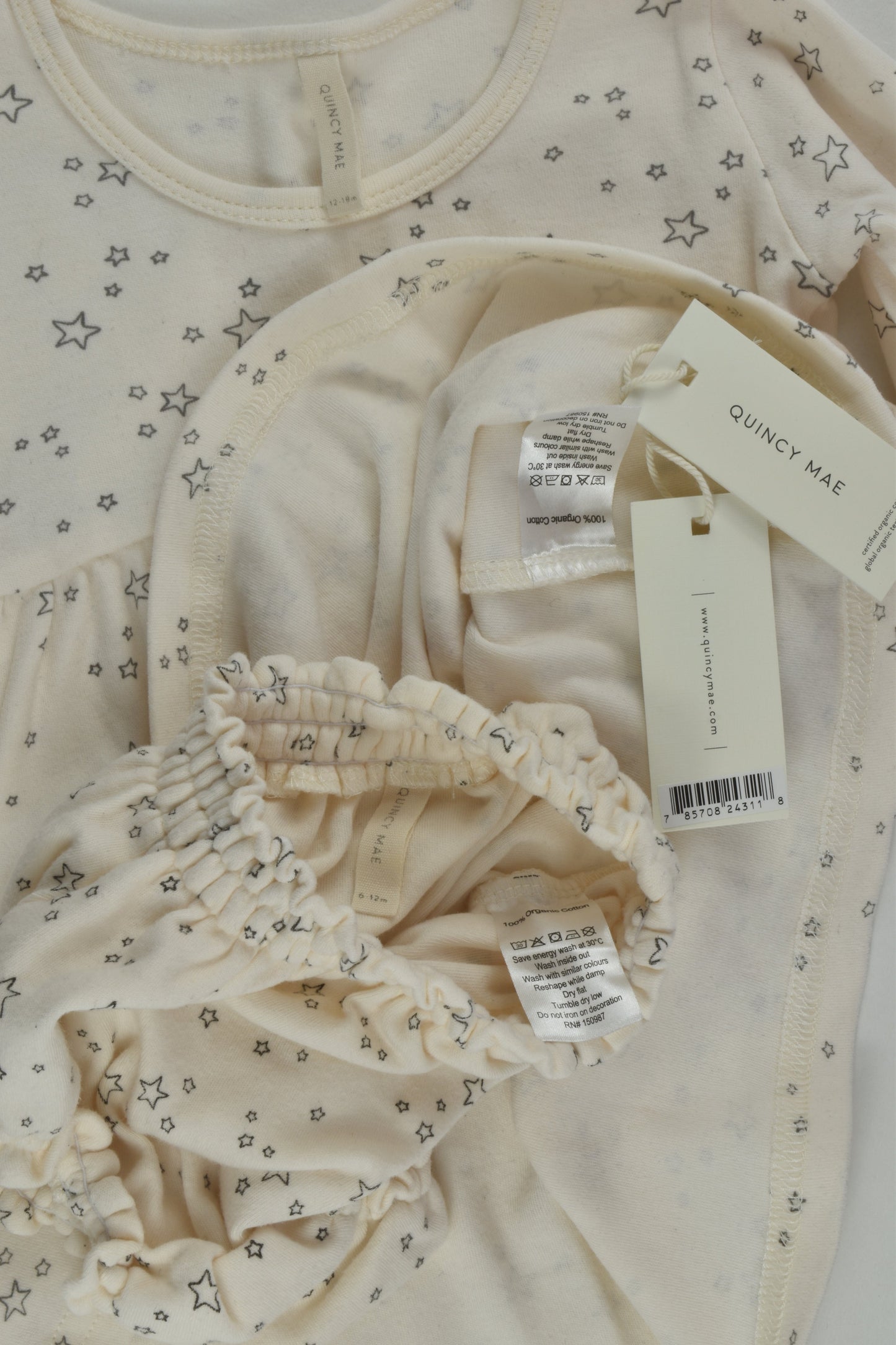 Quincy Mae Size 1 Stars Dress and Bloomers