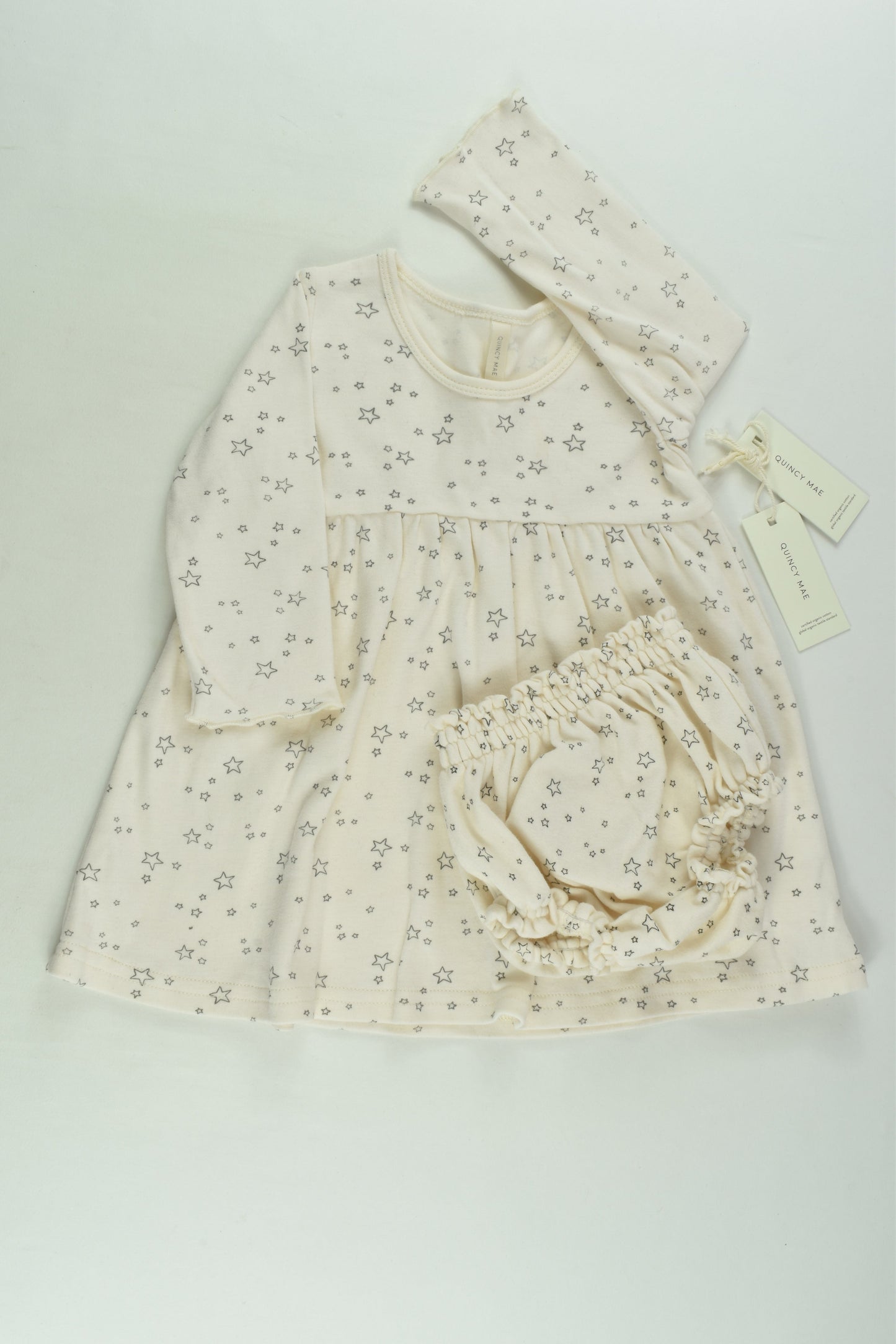 Quincy Mae Size 1 Stars Dress and Bloomers
