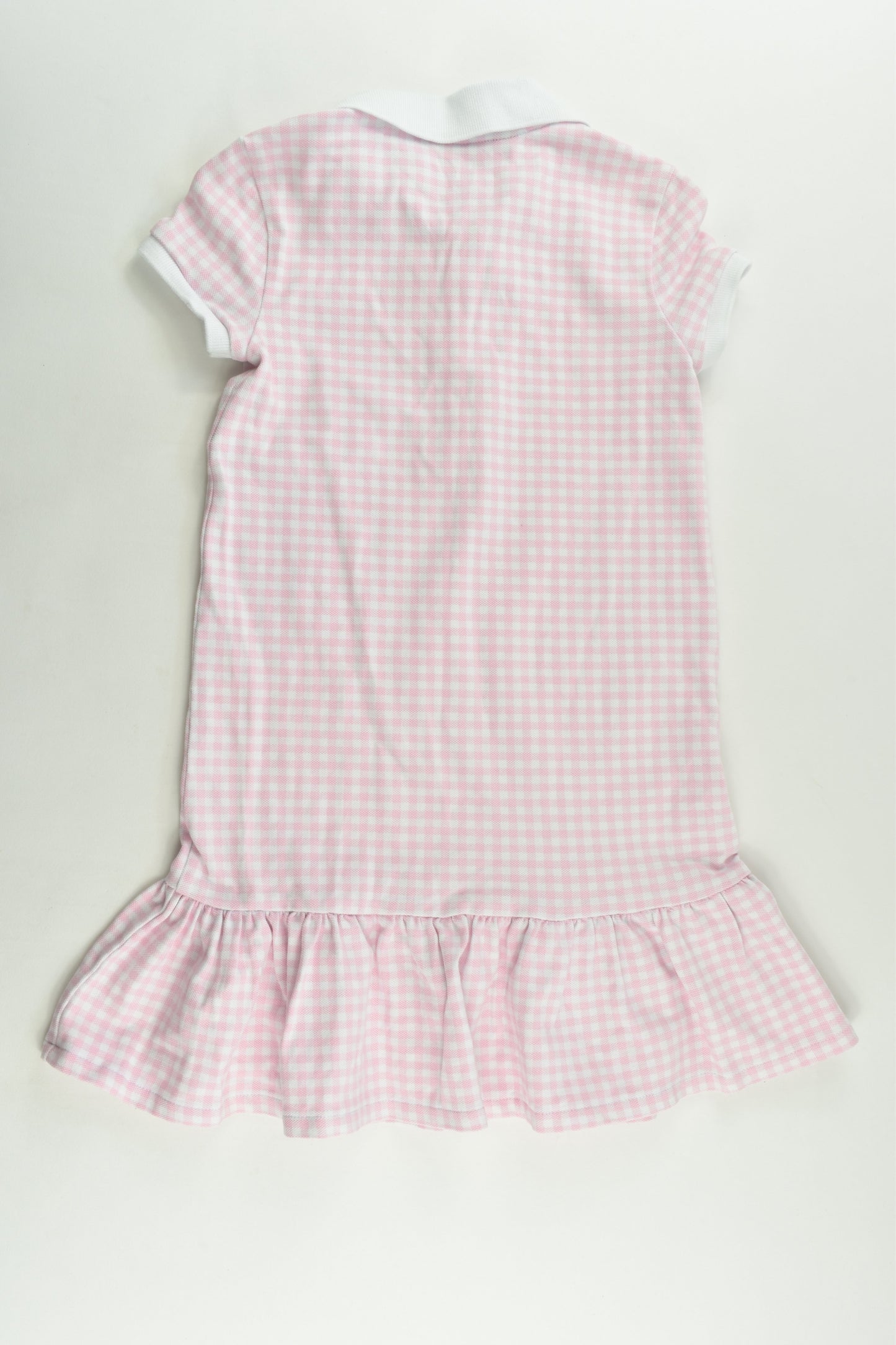 Ralph Lauren Size 6 Checked Pink Polo Dress
