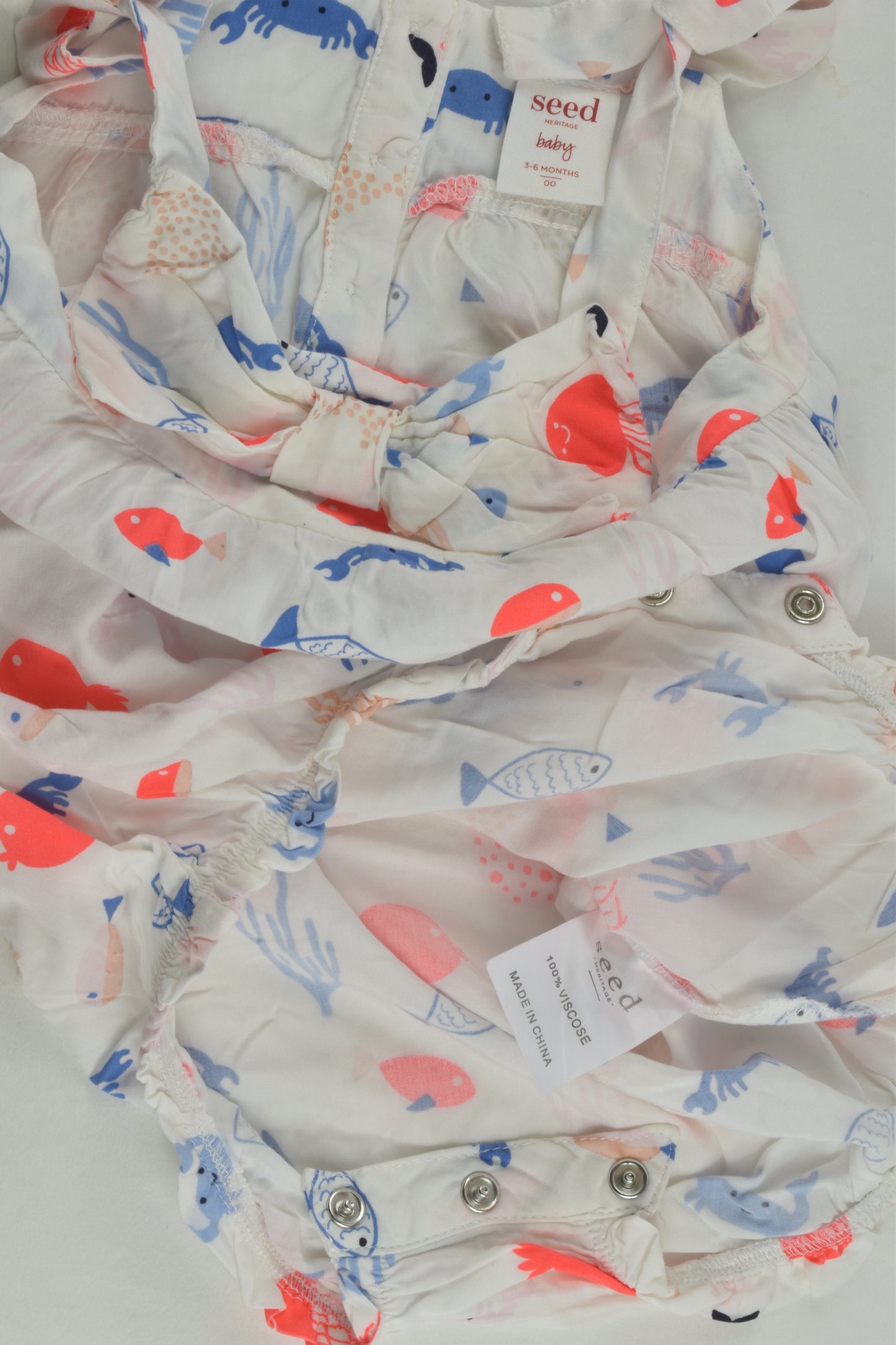 Seed Heritage Size 00 Sea Creatures Romper