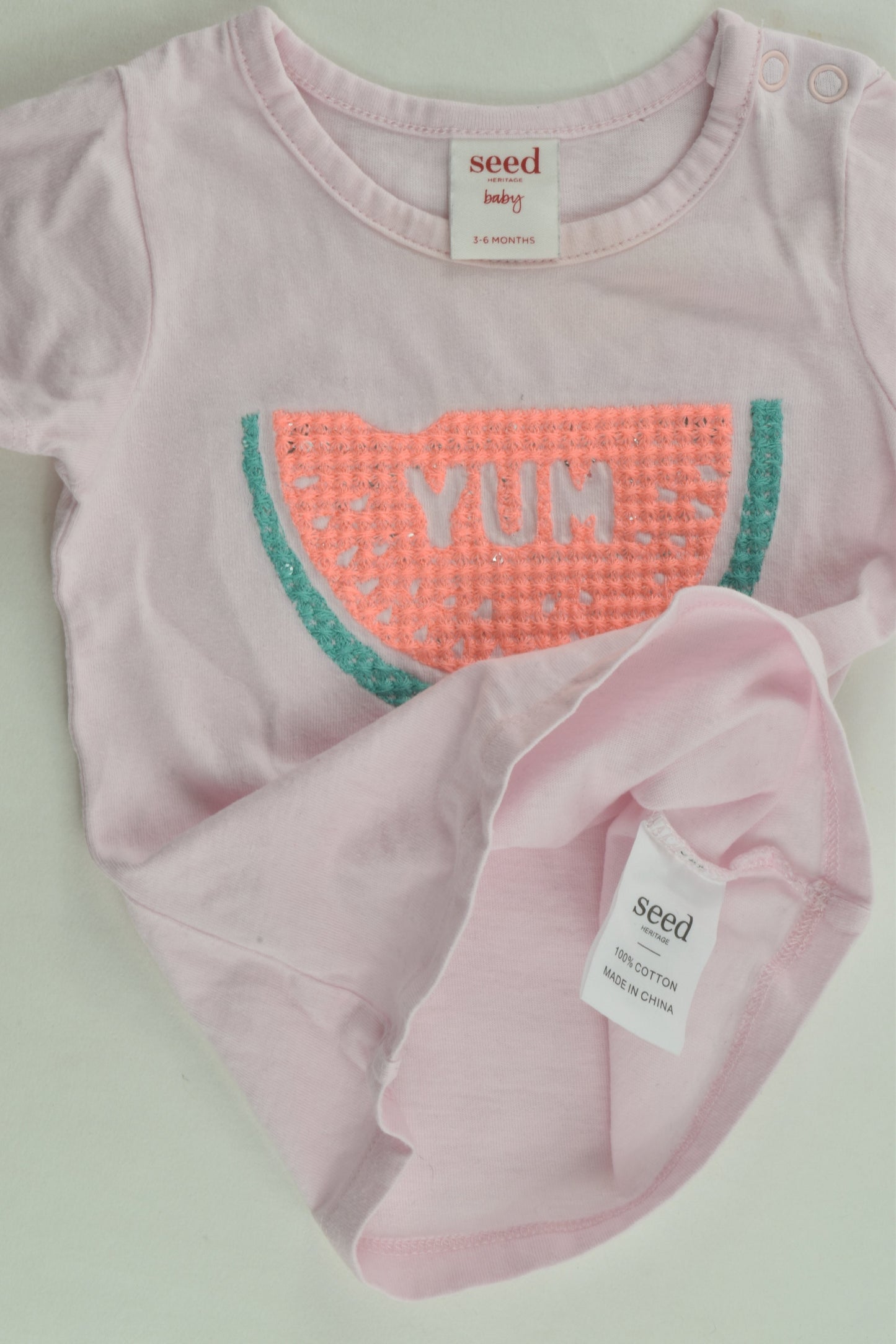 Seed Heritage Size 00 Watermelon T-shirt
