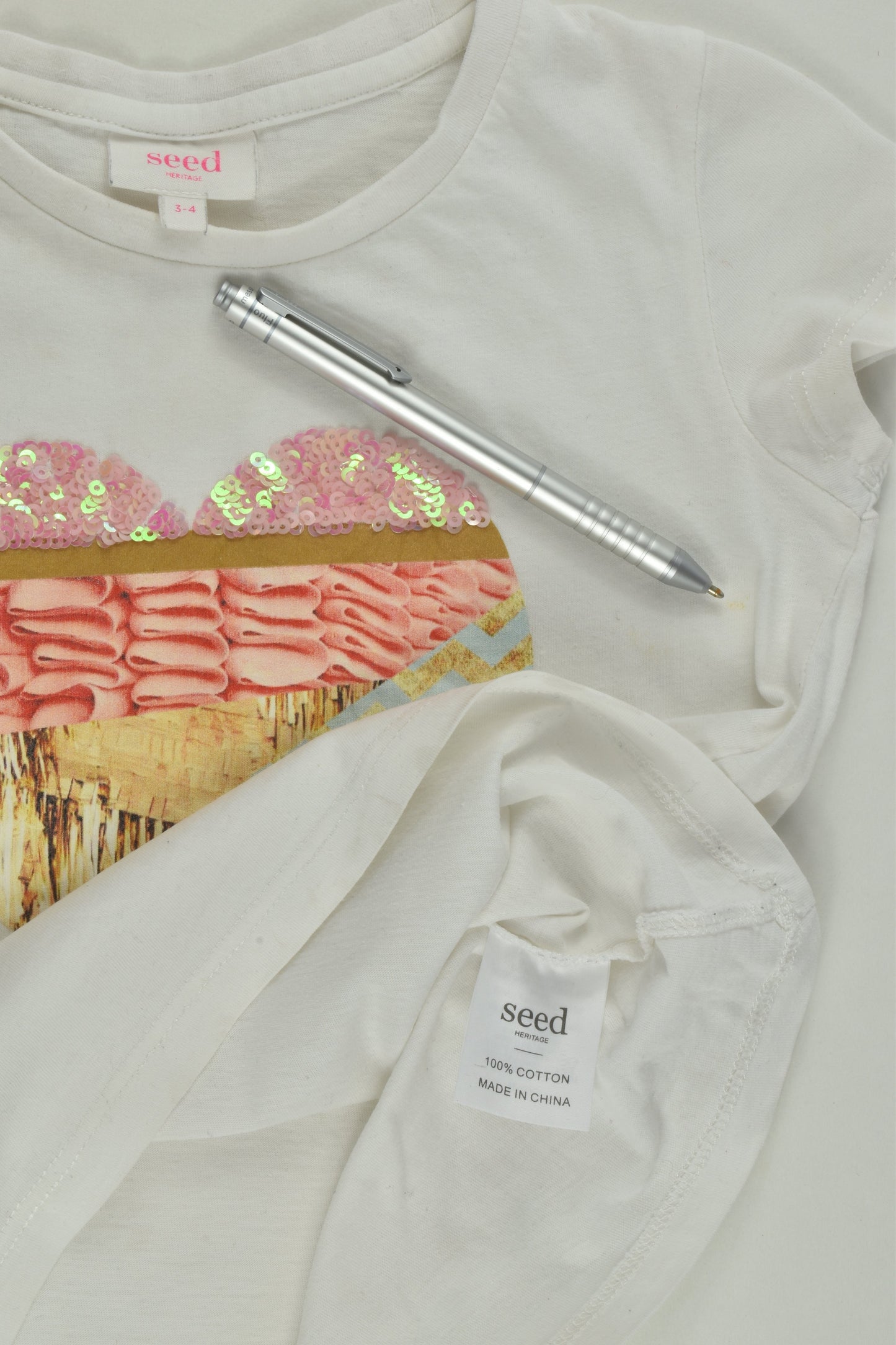 Seed Heritage Size 3-4 Love Heart T-shirt