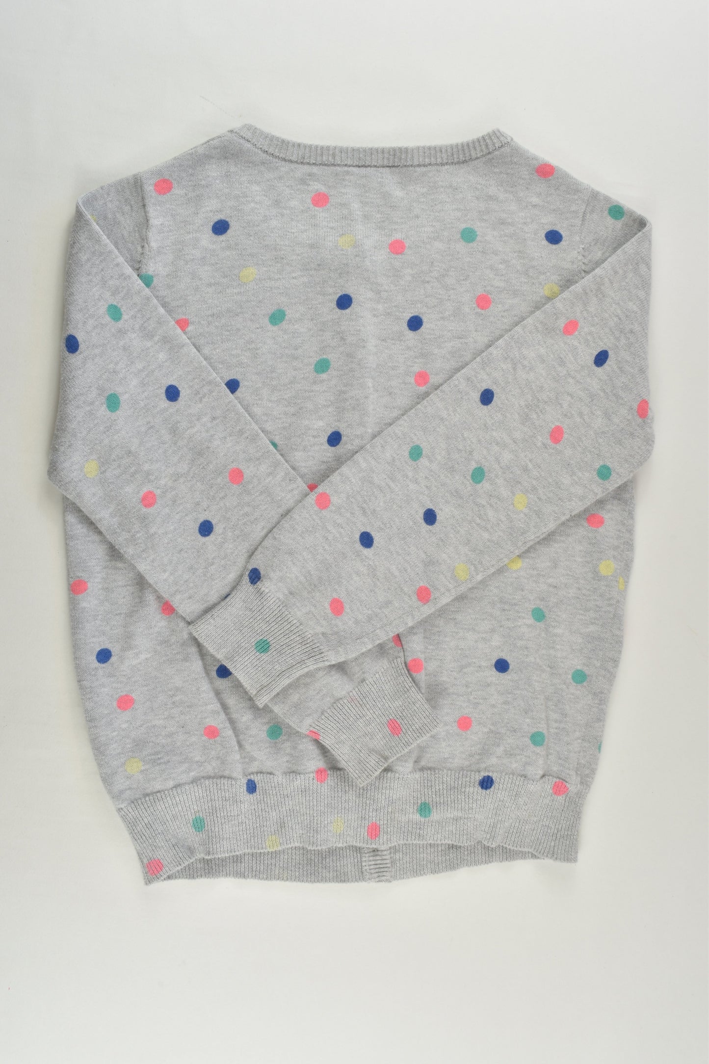 Seed Heritage Size 7-8 Colourful Dots Knit Cardigan