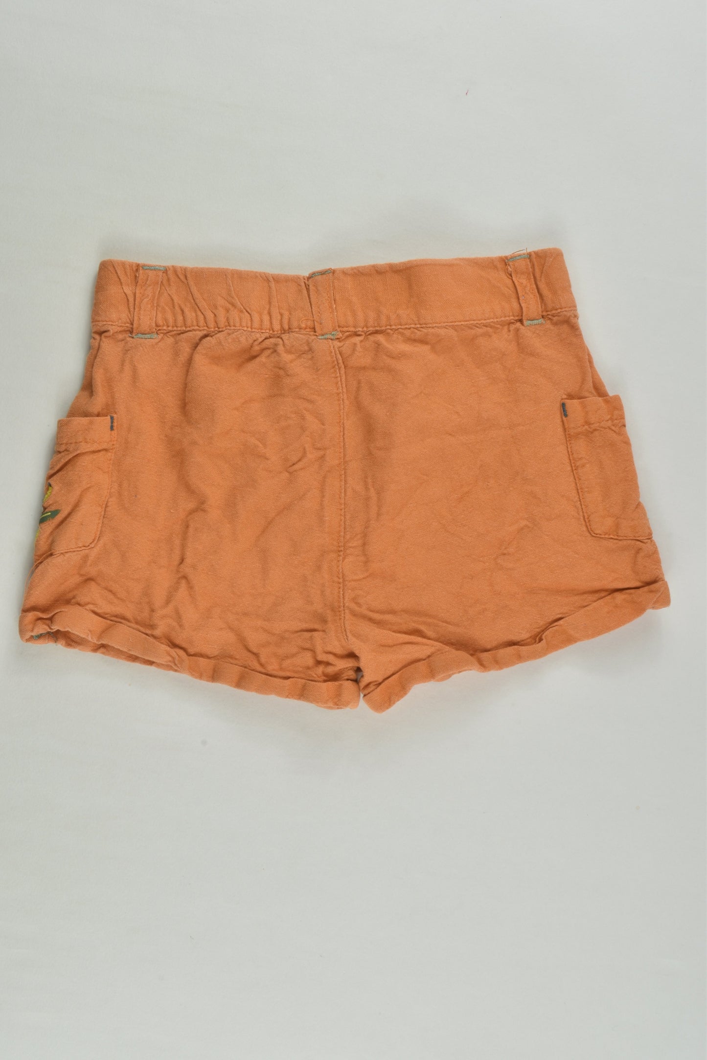 Sergent Major Size 0 (18 months) Linen Blend Shorts