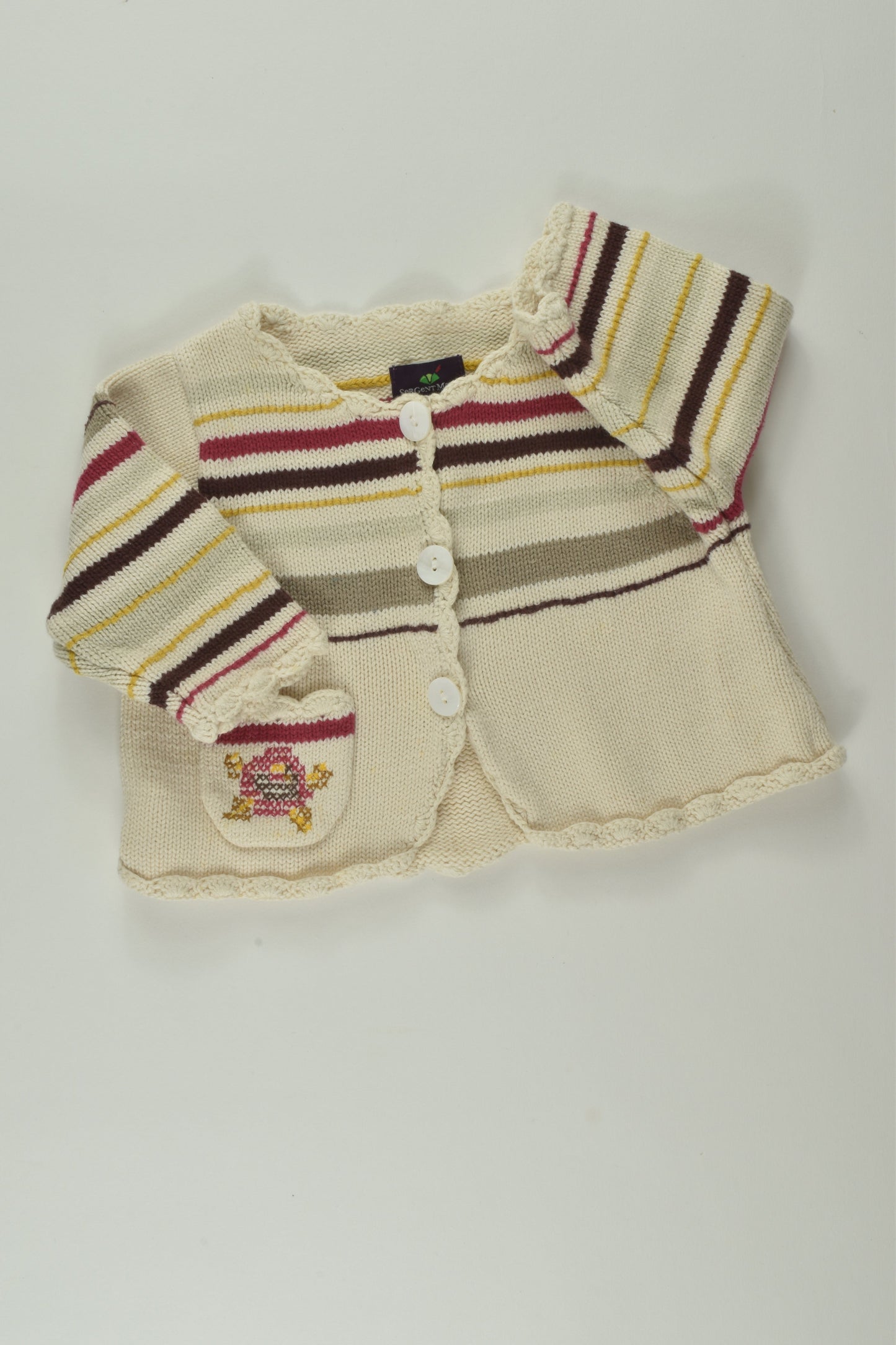 Sergent Major Size 000 Knit Cardigan