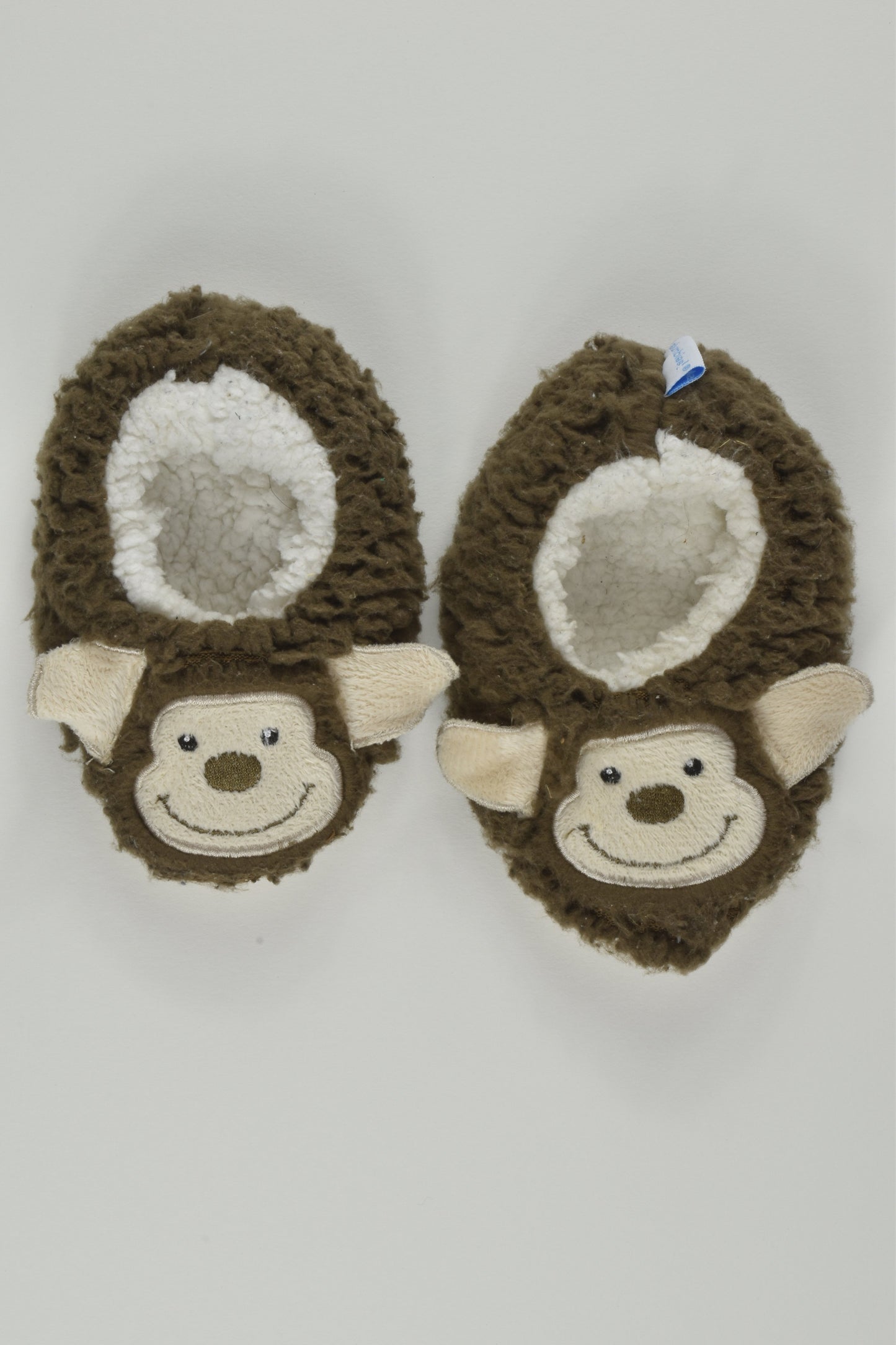 Slumbies Size 0 (6-12 months) Monkey Slippers