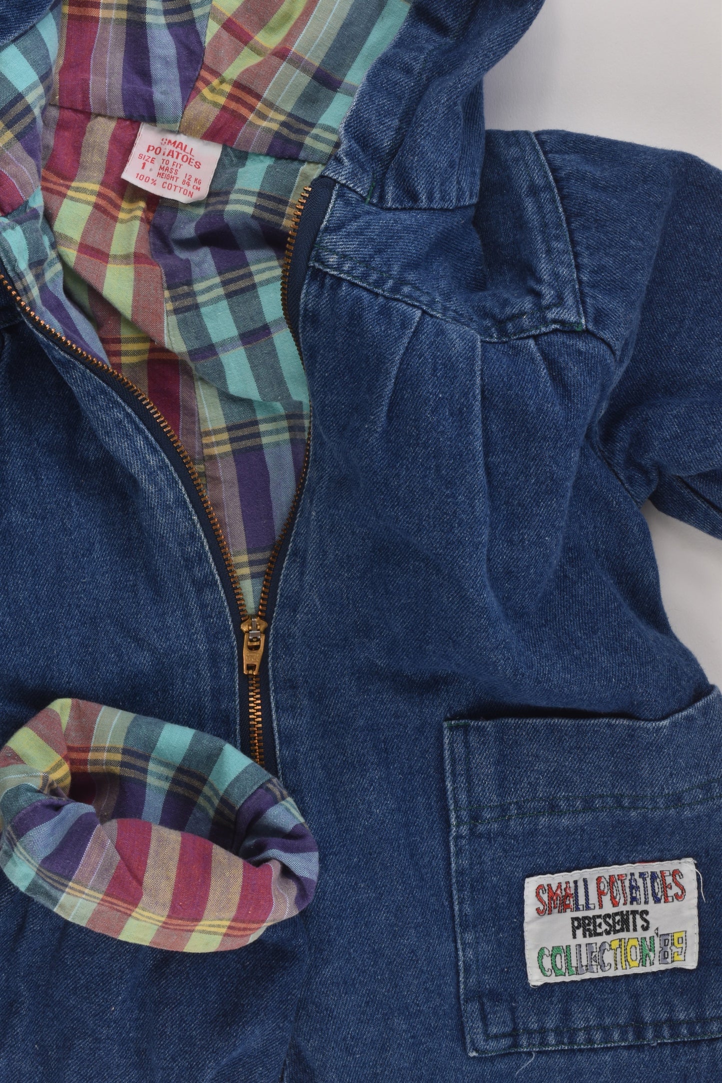 Small Potatoes Size 1 Vintage Denim One Piece