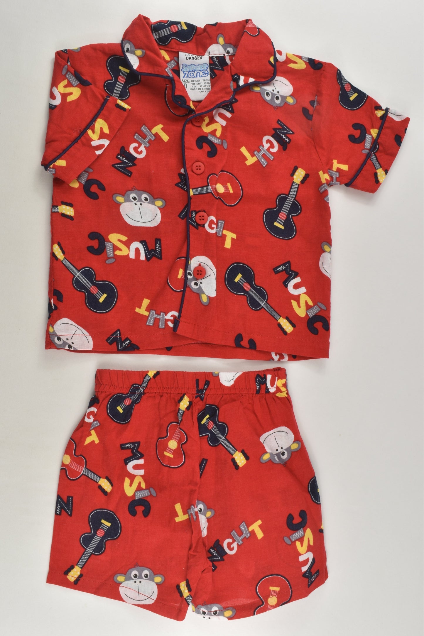 Snooze Zone Size 0 'Music Night' Pyjamas