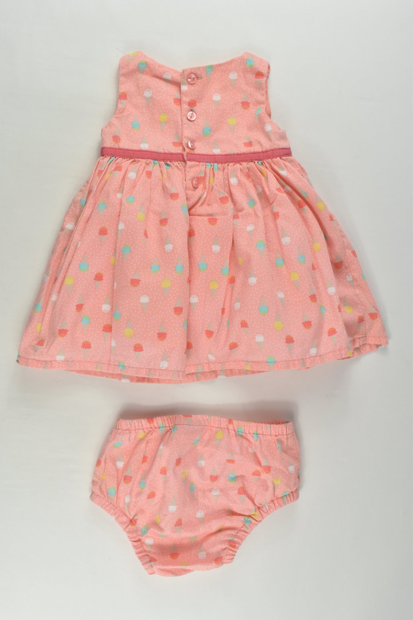 Sprout Size 000 Ice Cream Lined Dress and Bloomers