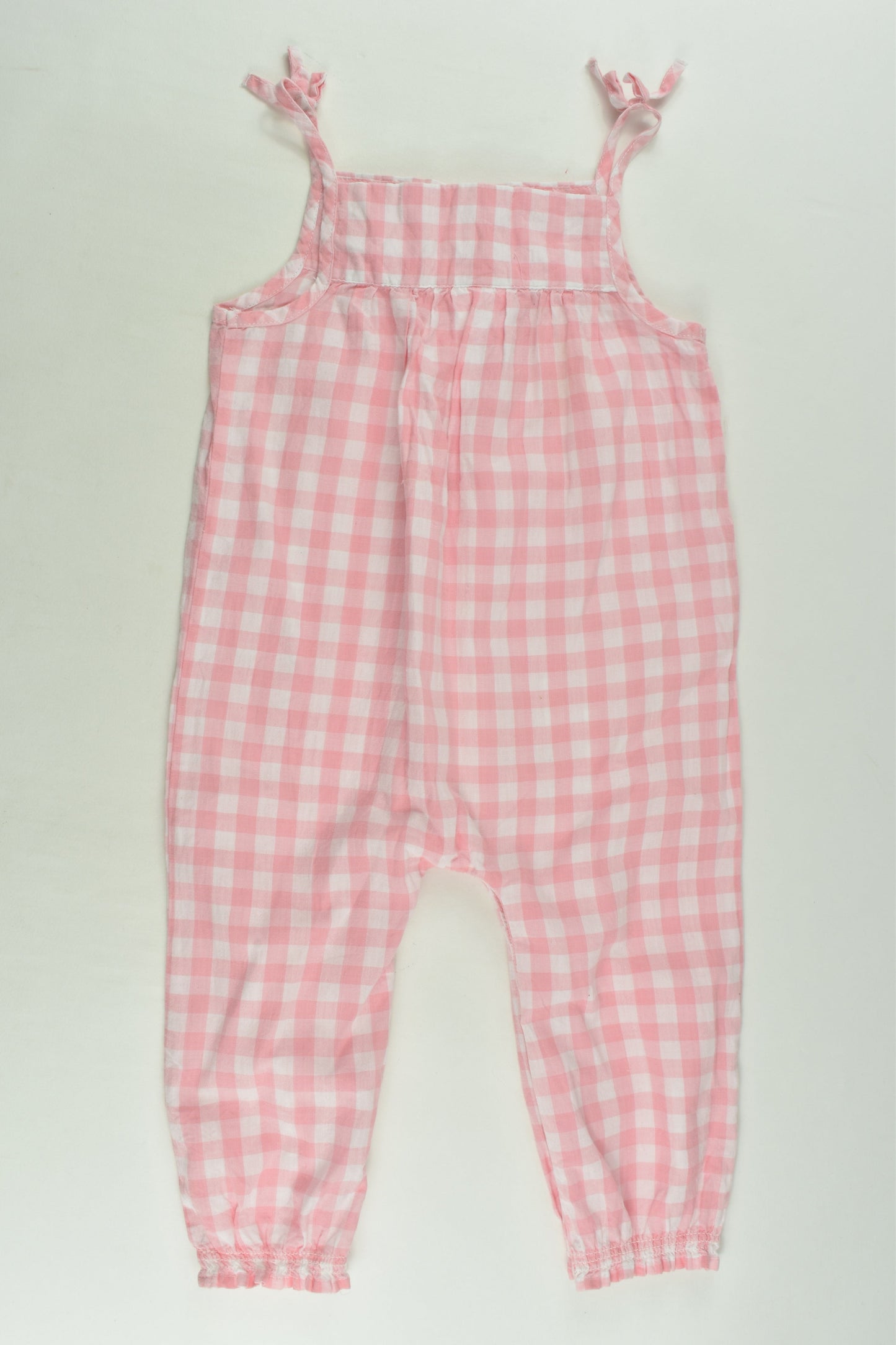 Sprout Size 1 Checked Playsuit