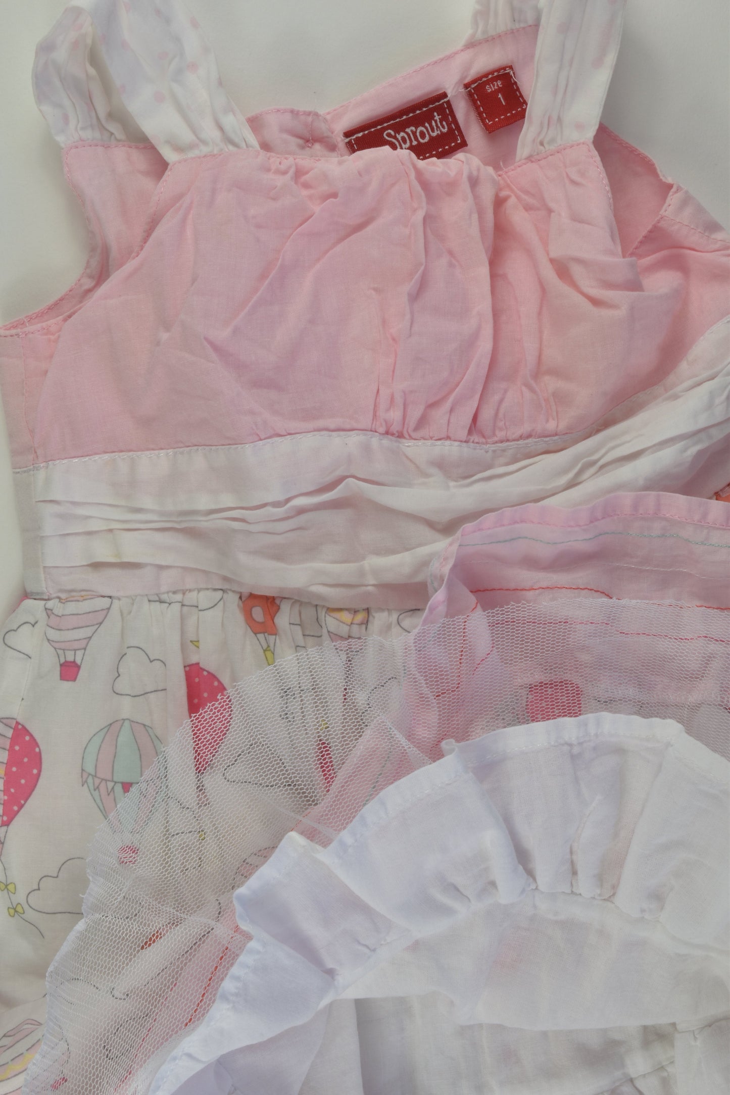Sprout Size 1 Hot Air Balloon Lined Dress