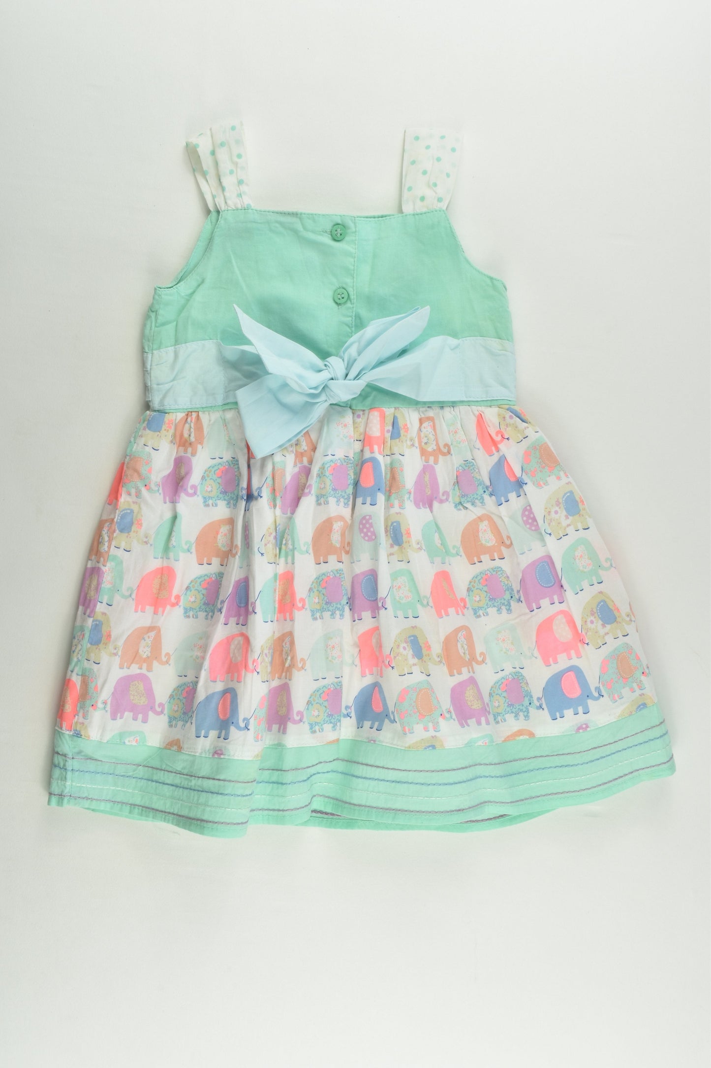 Sprout Size 1 Lined Elephant Dress