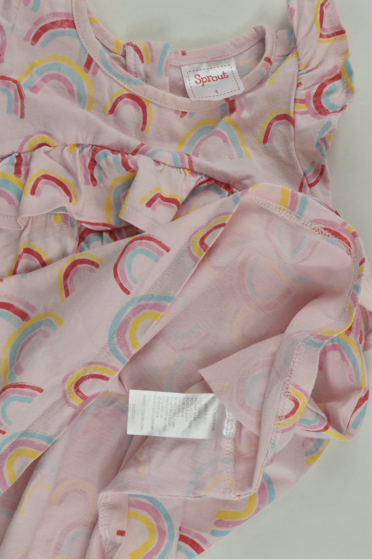 Sprout Size 1 Rainbow Dress