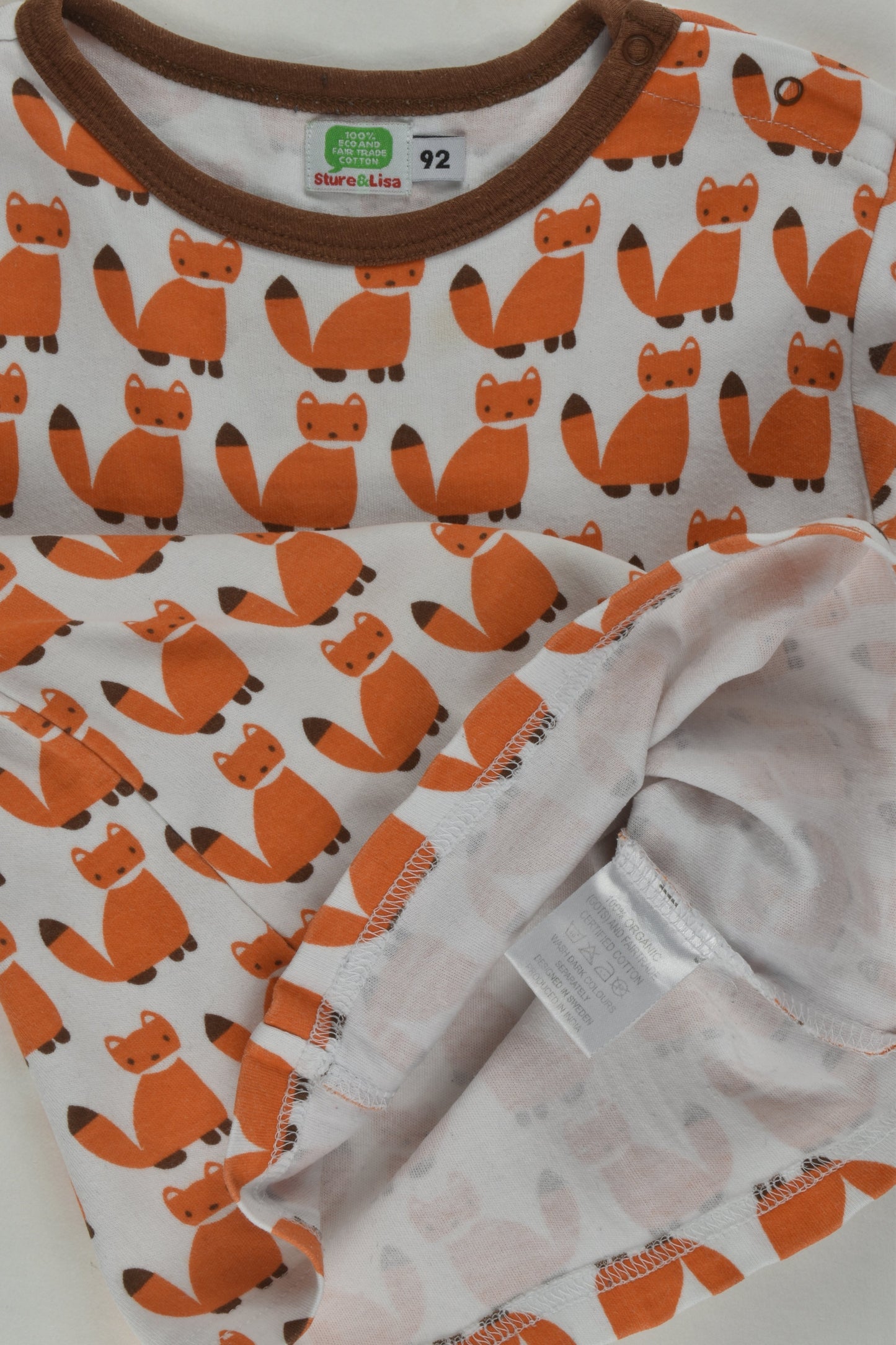Sture & Lisa Size 2 (92 cm) Fox Top
