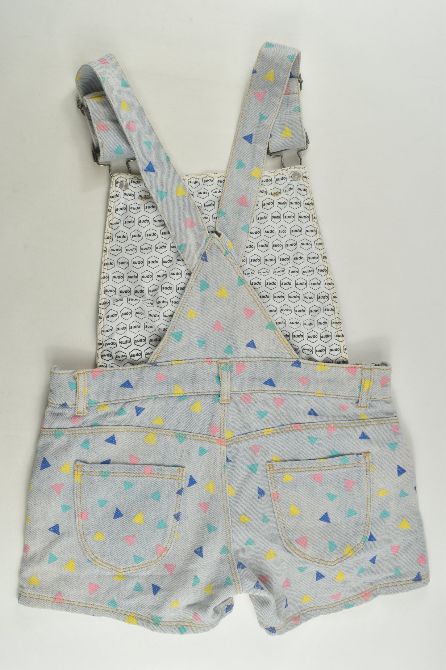 Sudo Size 10 Short Denim Overalls