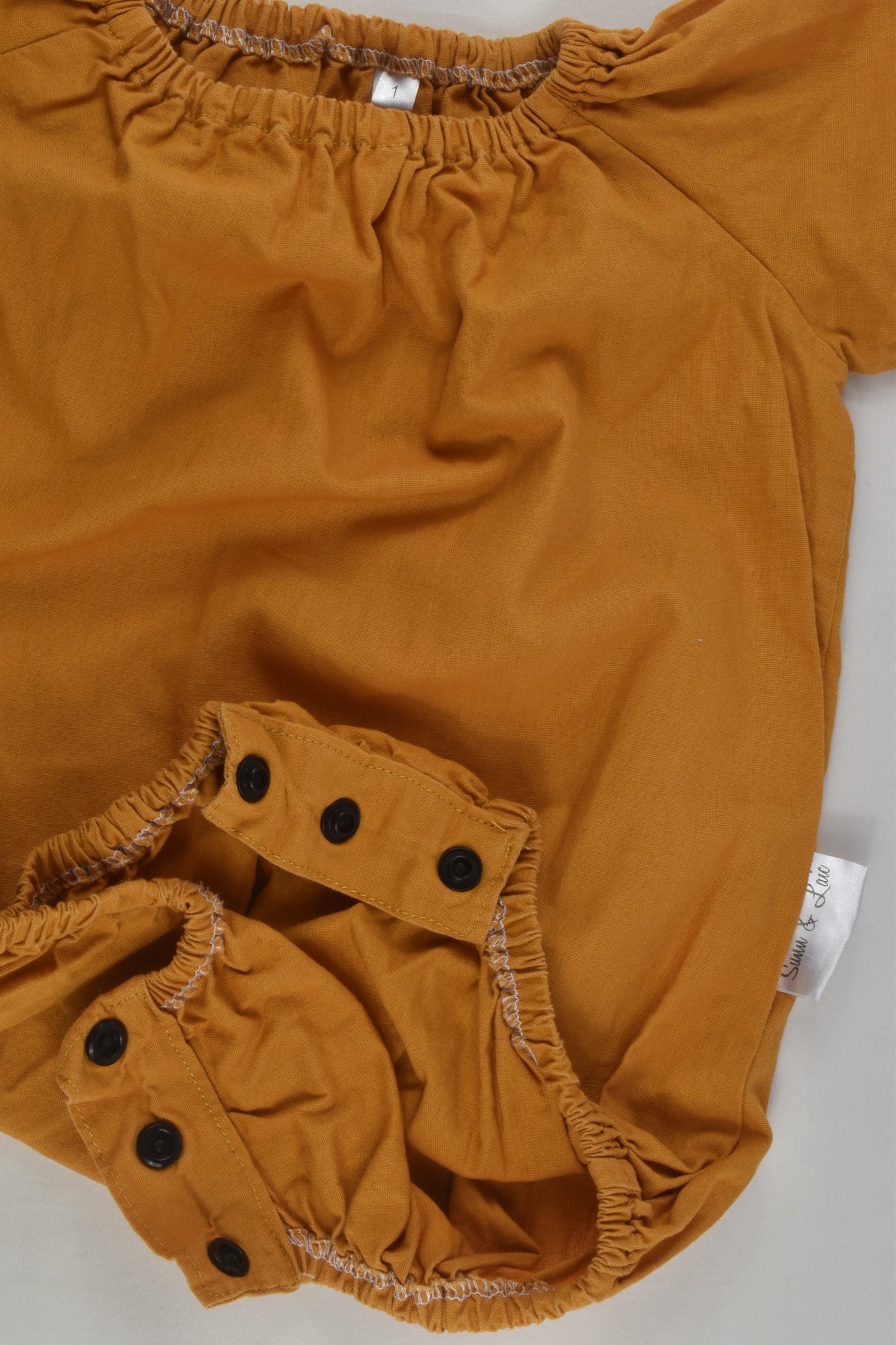 Sunn & Laic Size 1 Mustard Romper