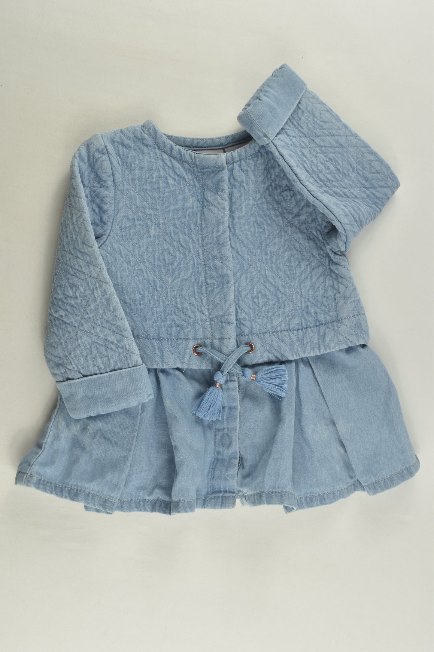 Tahari Baby Size 00 Denim Dress