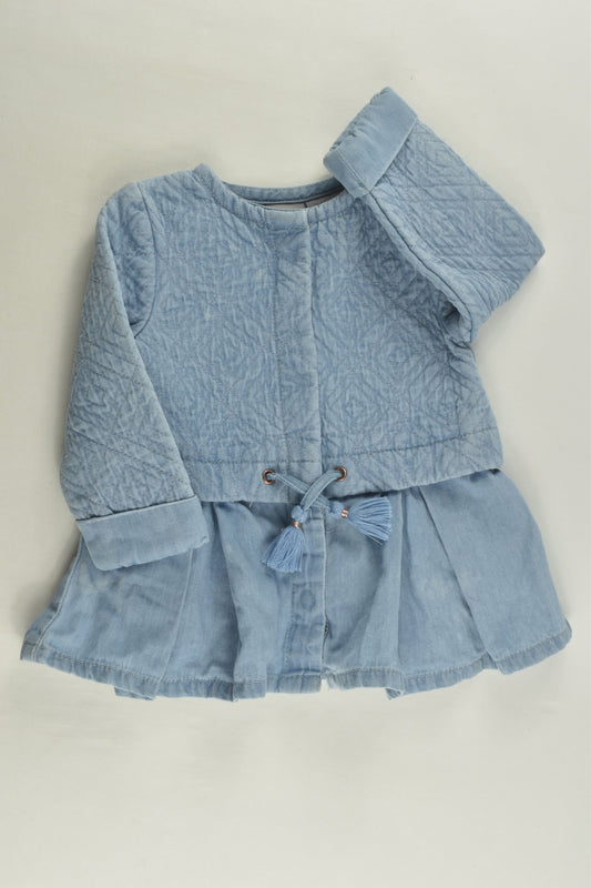 Tahari Baby Size 00 Denim Dress