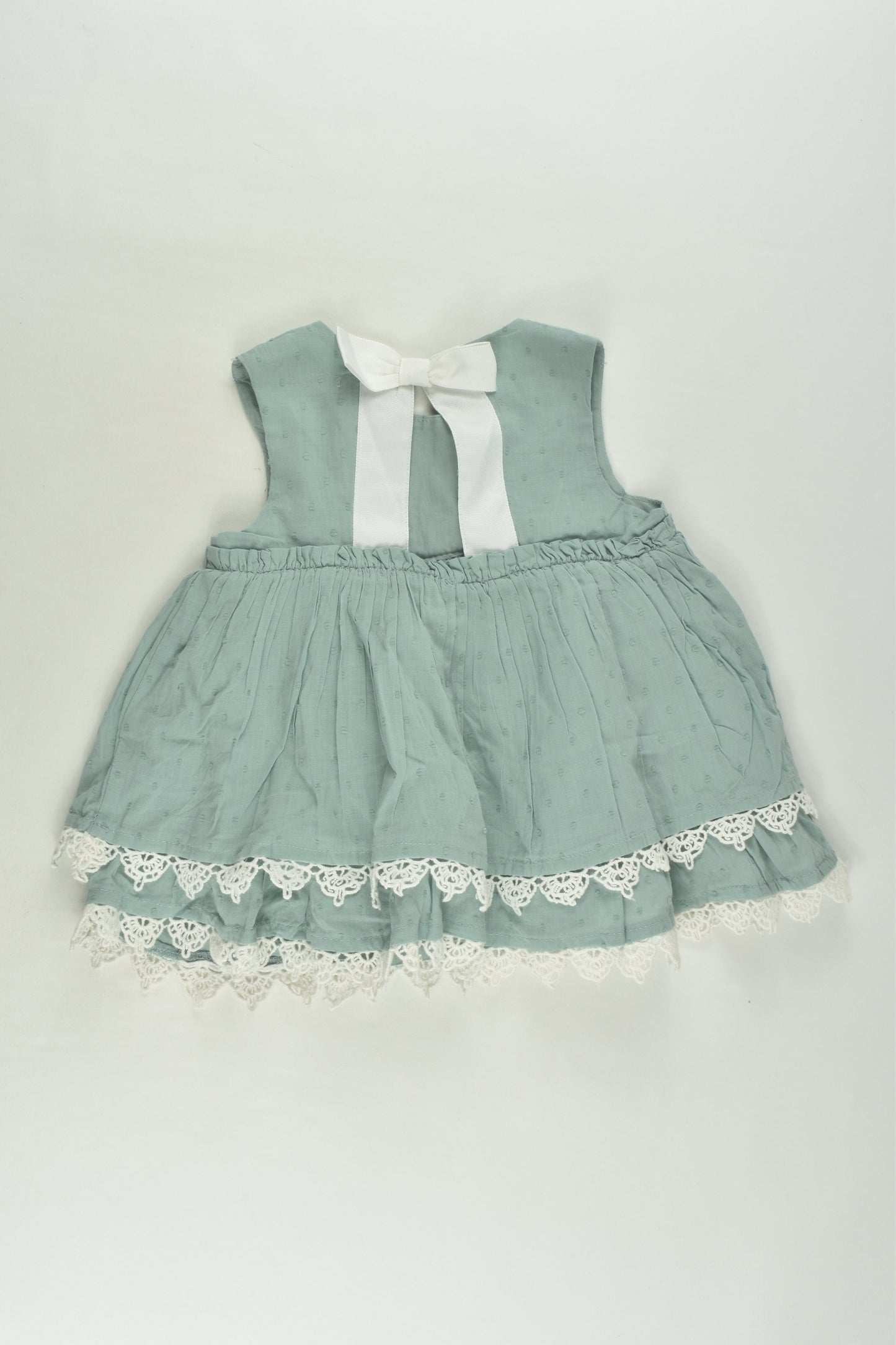 Tahari Baby Size 1 (12 months, 80 cm) Lined Lace Hem Dress