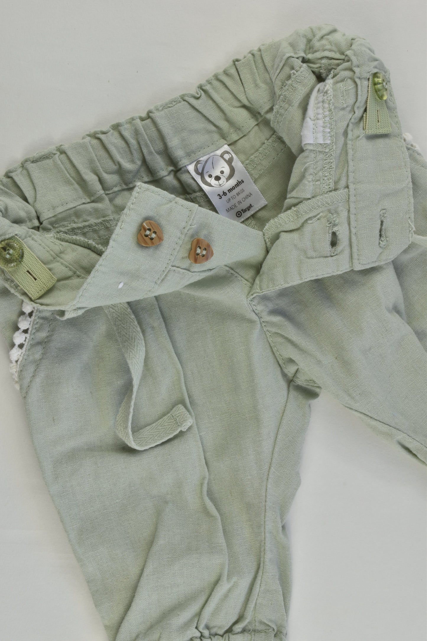Target Size 00 (3-6 months) Linen/Cotton Pants