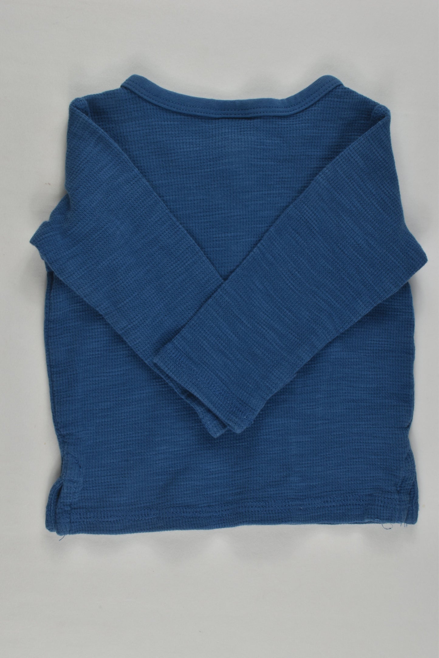 Target Size 00 Blue Waffle Top