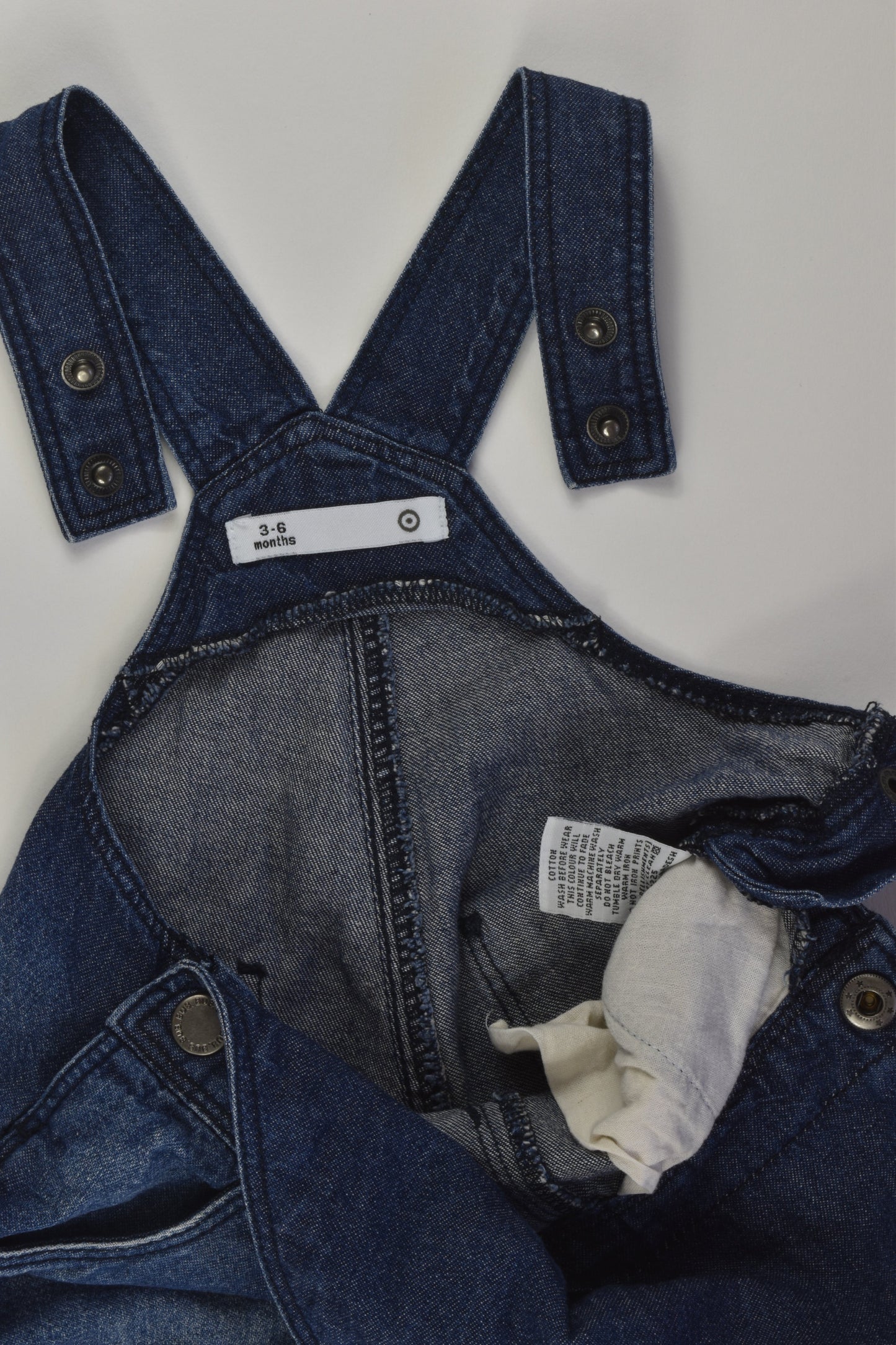 Target Size 00 Short Denim Overalls