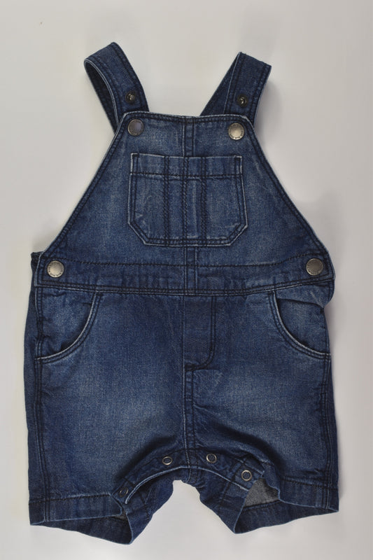 Target Size 00 Short Denim Overalls