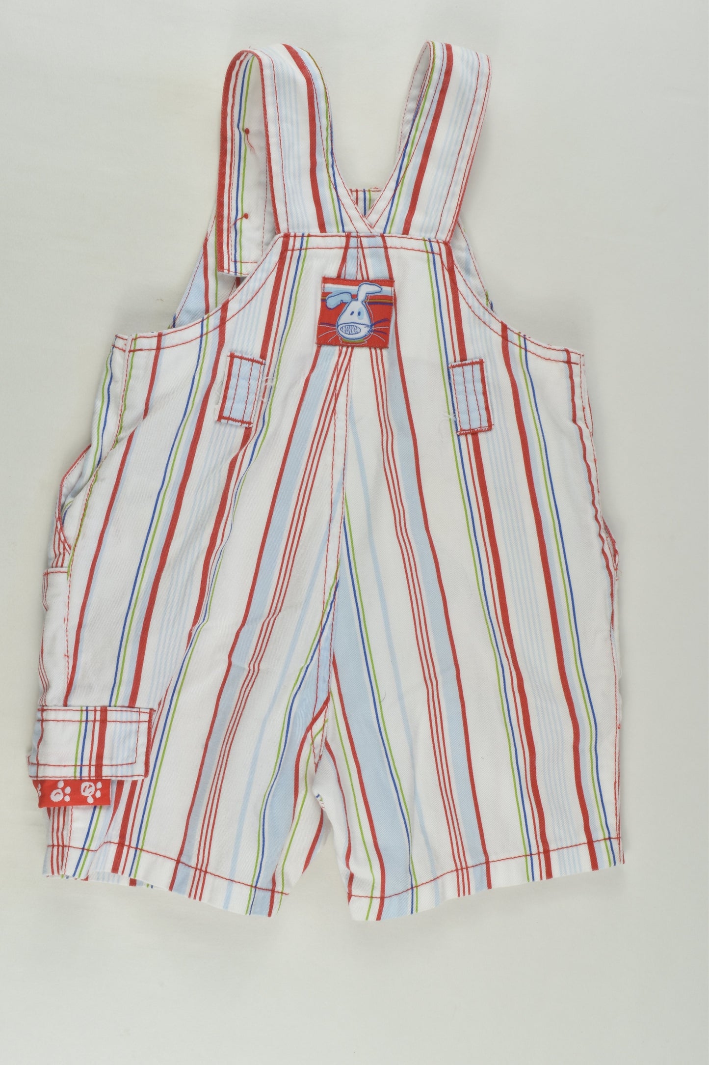 Target Size 00 Striped Dog Short Overalls
