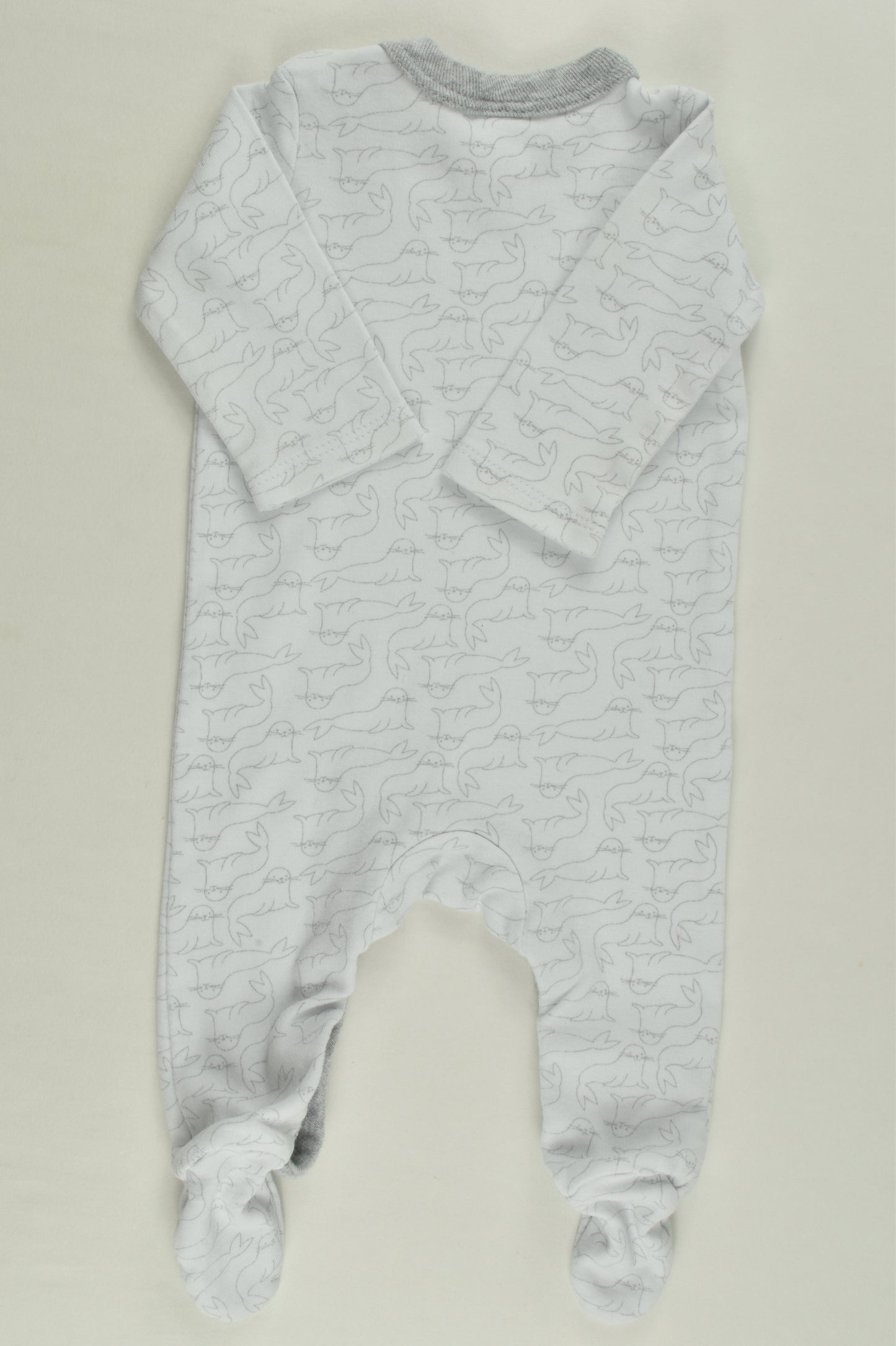 Target Size 0000 Seals Footed Romper