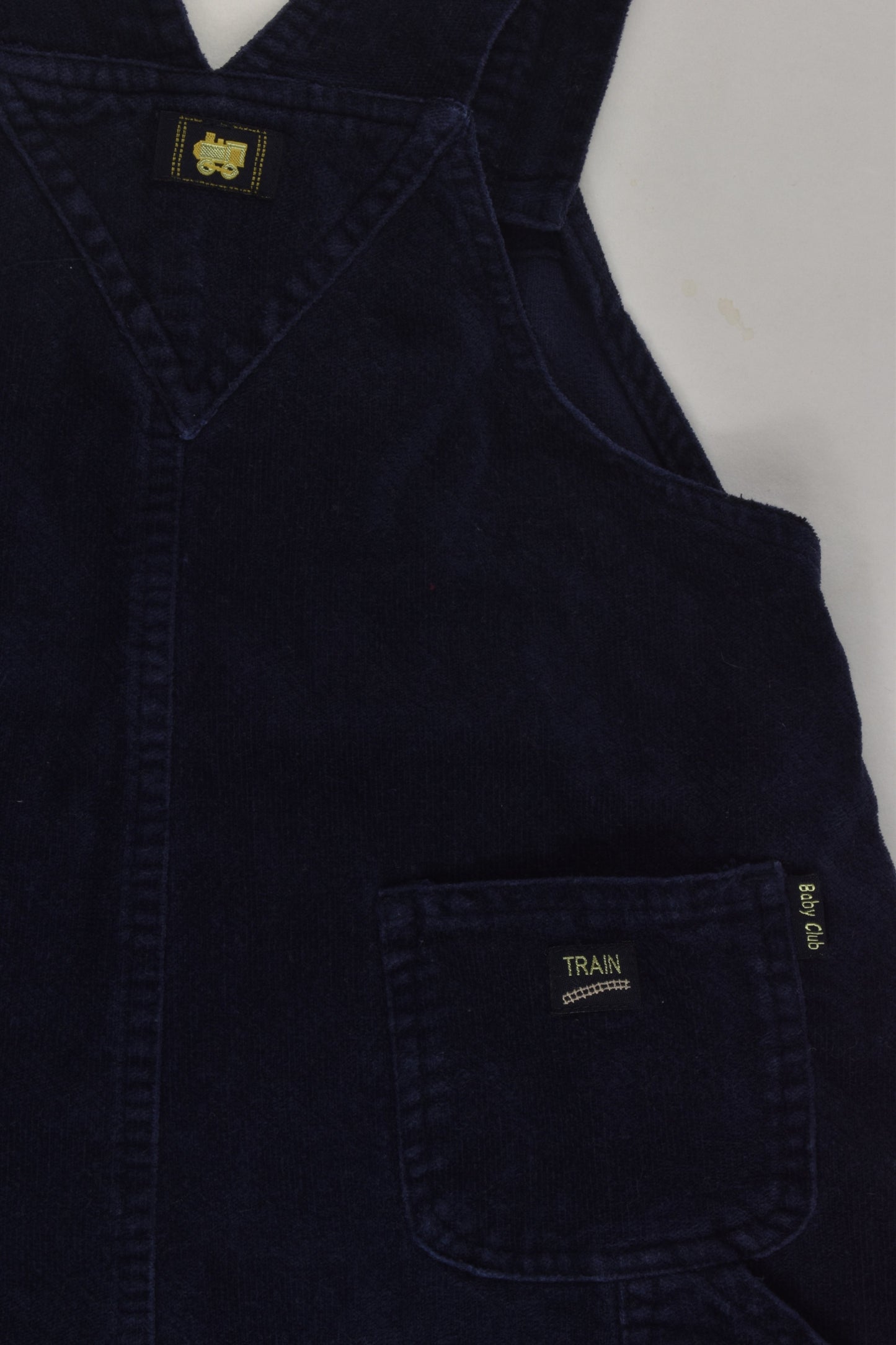 Target Size 1 Older Style Train Cord Overalls