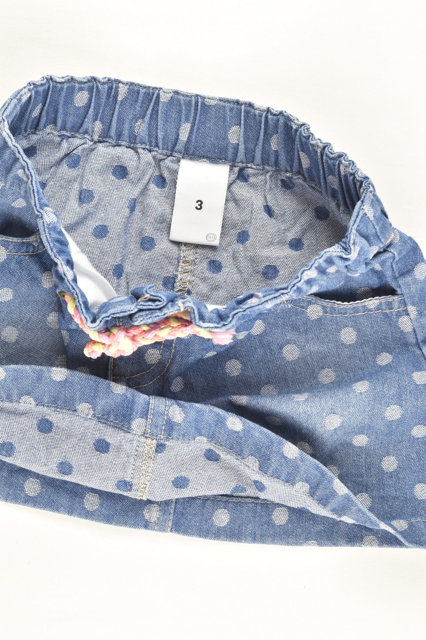 Target Size 3 Polka Dots Denim Skirt