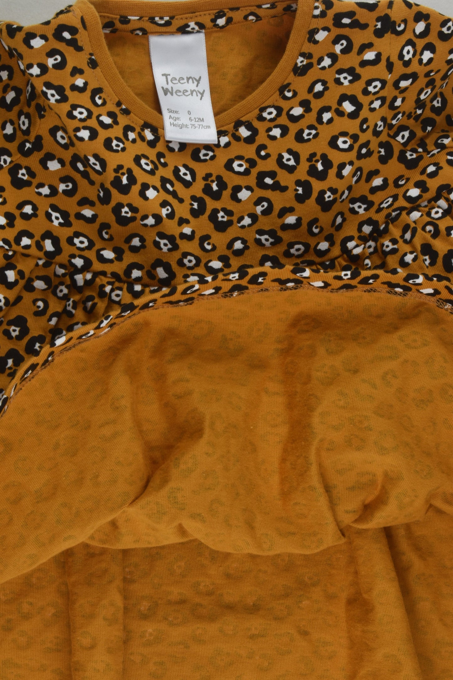 Teeny Weeny Size 0 Leopard Print Dress