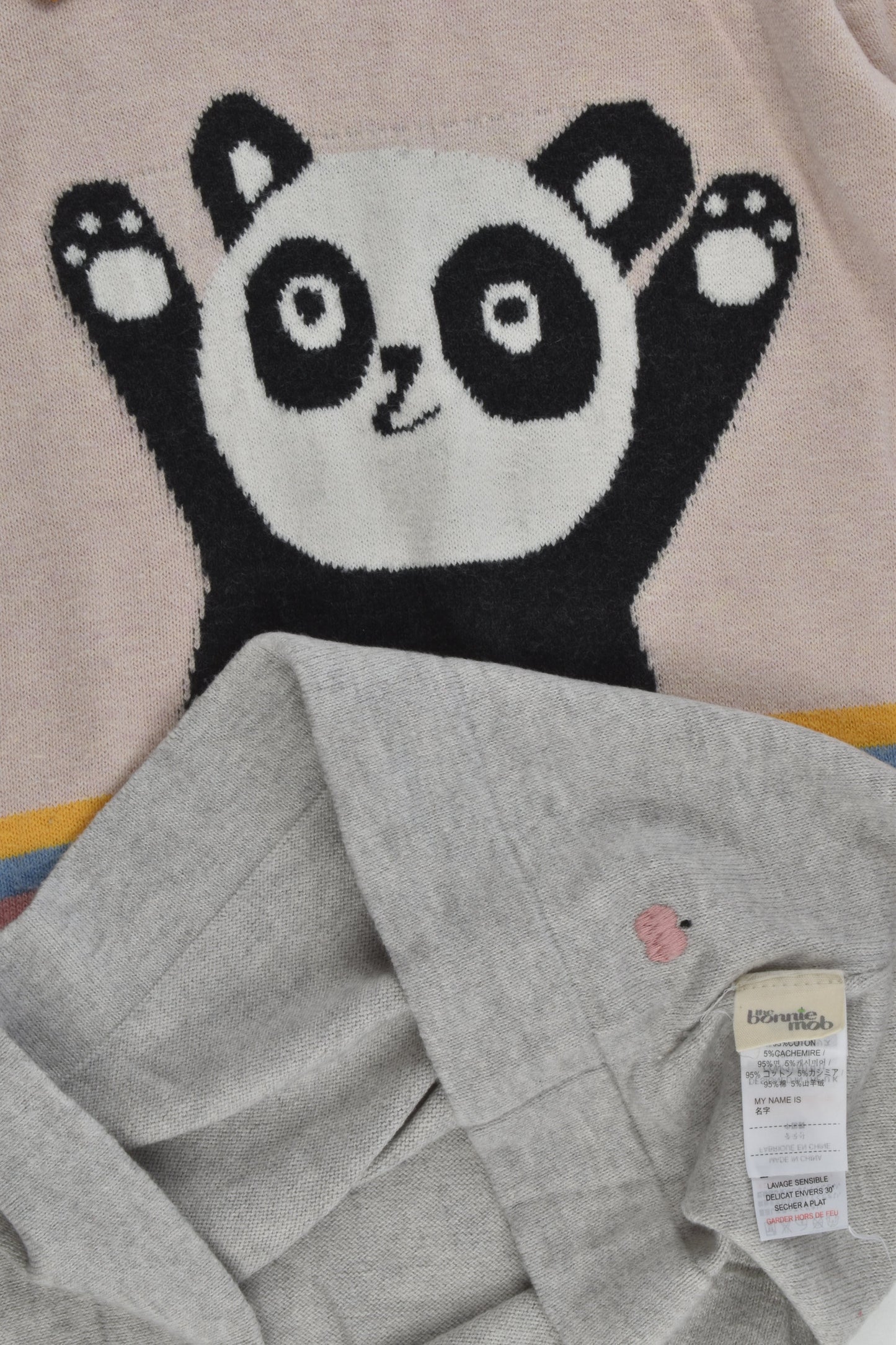 The Bonnie Mob Size 2-3 (100 cm) Panda Knit Dress