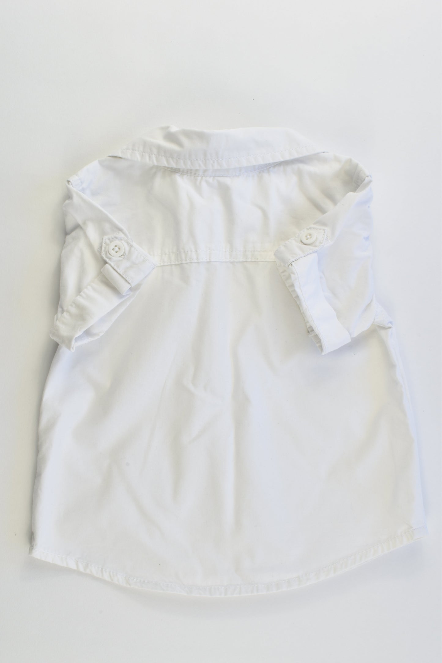Tiny Little Wonders Size 0 (6-12 months) White Collared Shirt