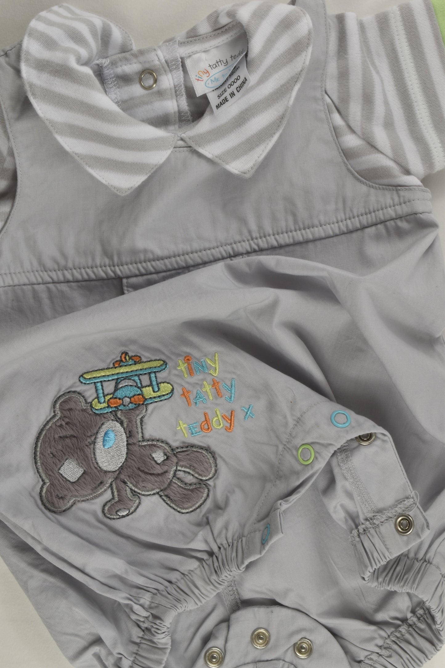 Tiny Taddy Teddy Size 0000 Short Romper