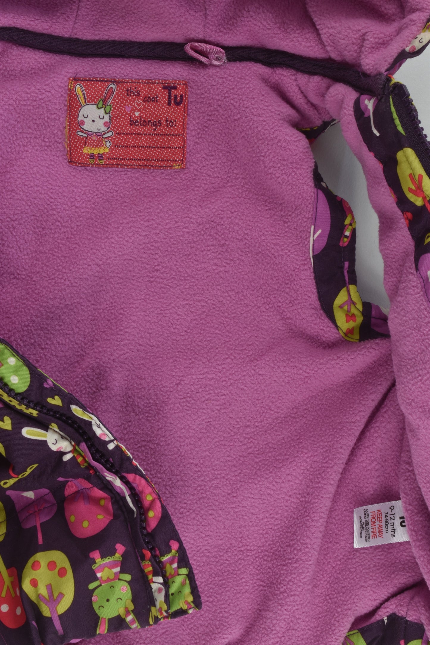 Tu Size 0 (74-80 cm) Rabbit in the Forest Puffer Vest
