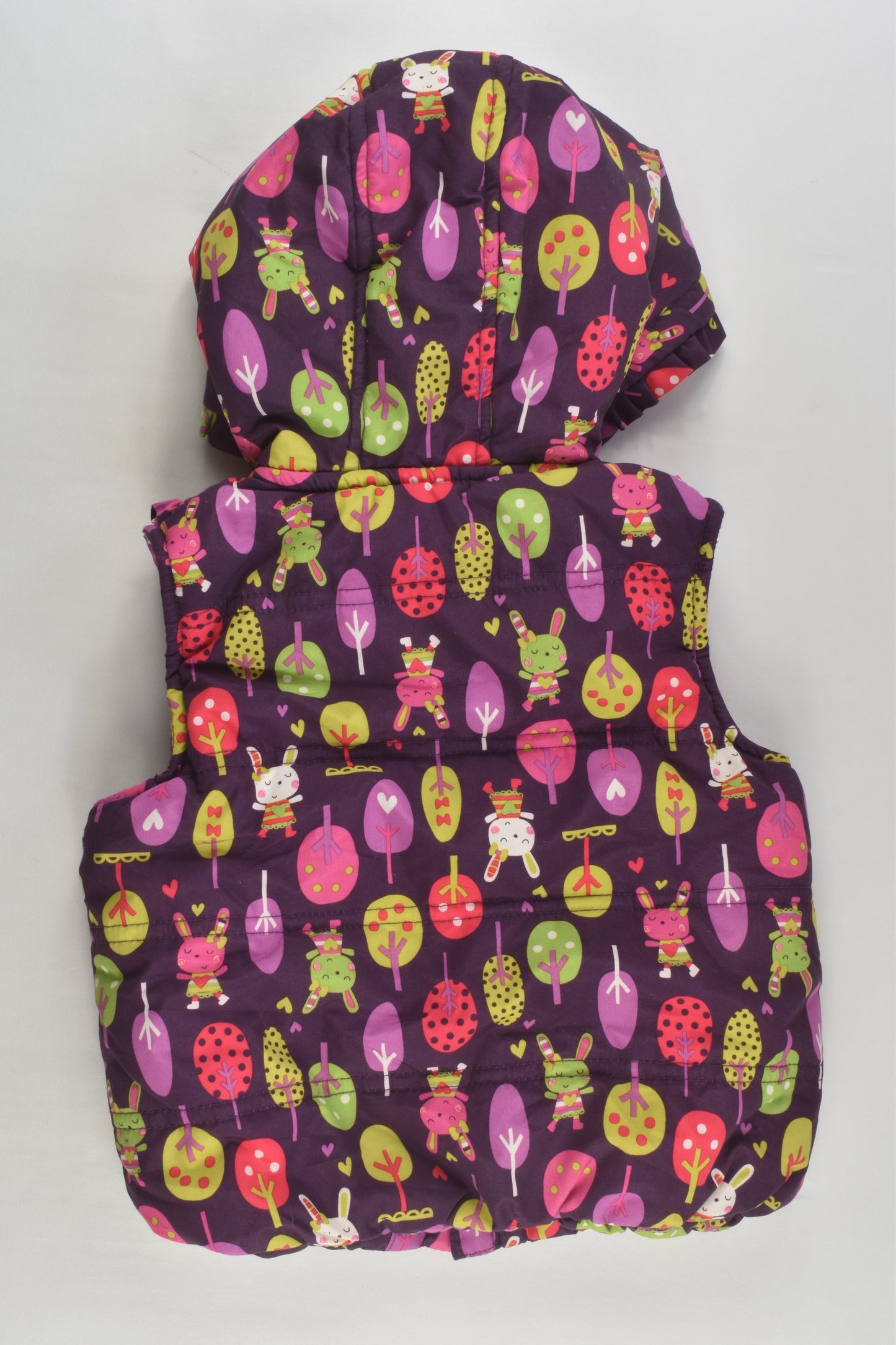 Tu Size 0 (74-80 cm) Rabbit in the Forest Puffer Vest