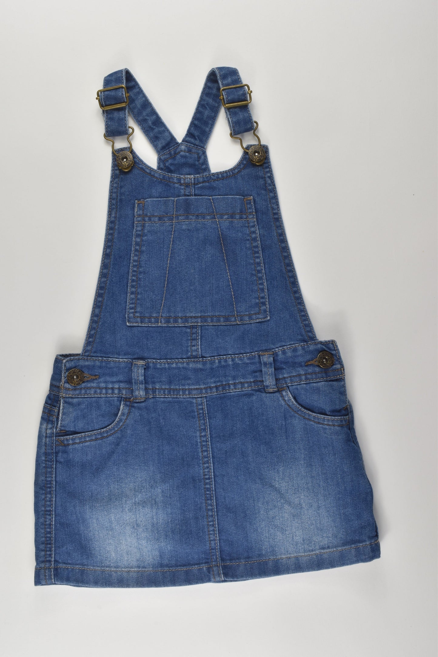 Tu Size 4 Denim Pinafore Dress
