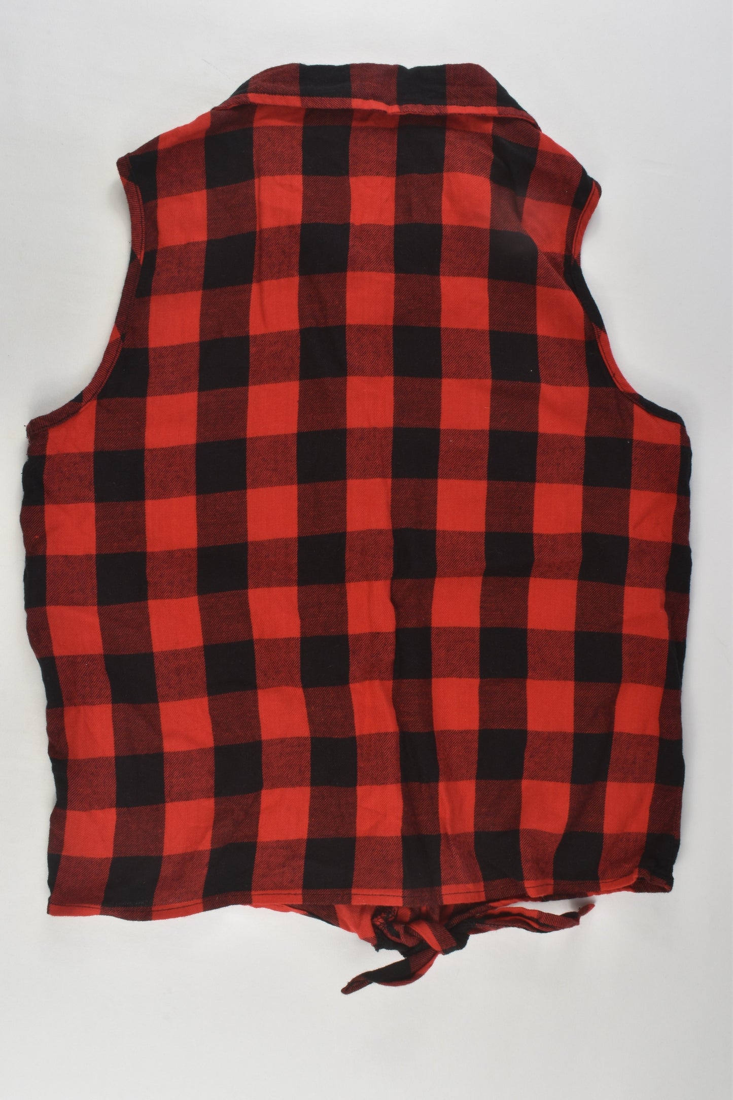 YD Size 12-13 Checked Tie-front Shirt