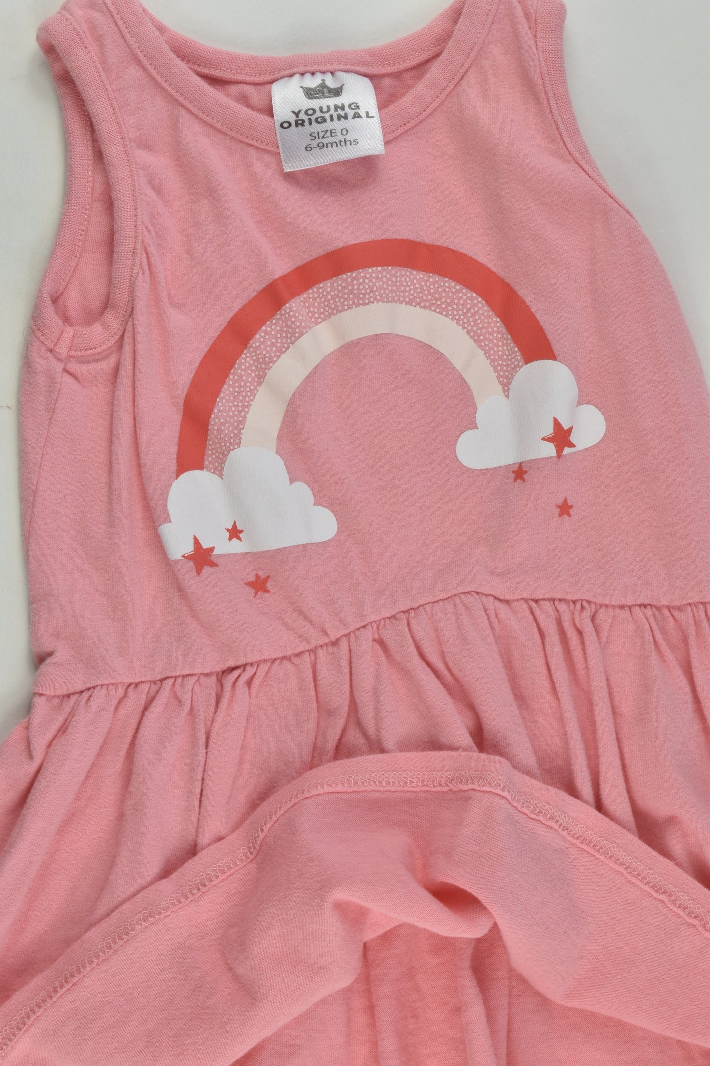 Young Original Size 0 (6-9 months) Rainbow Dress