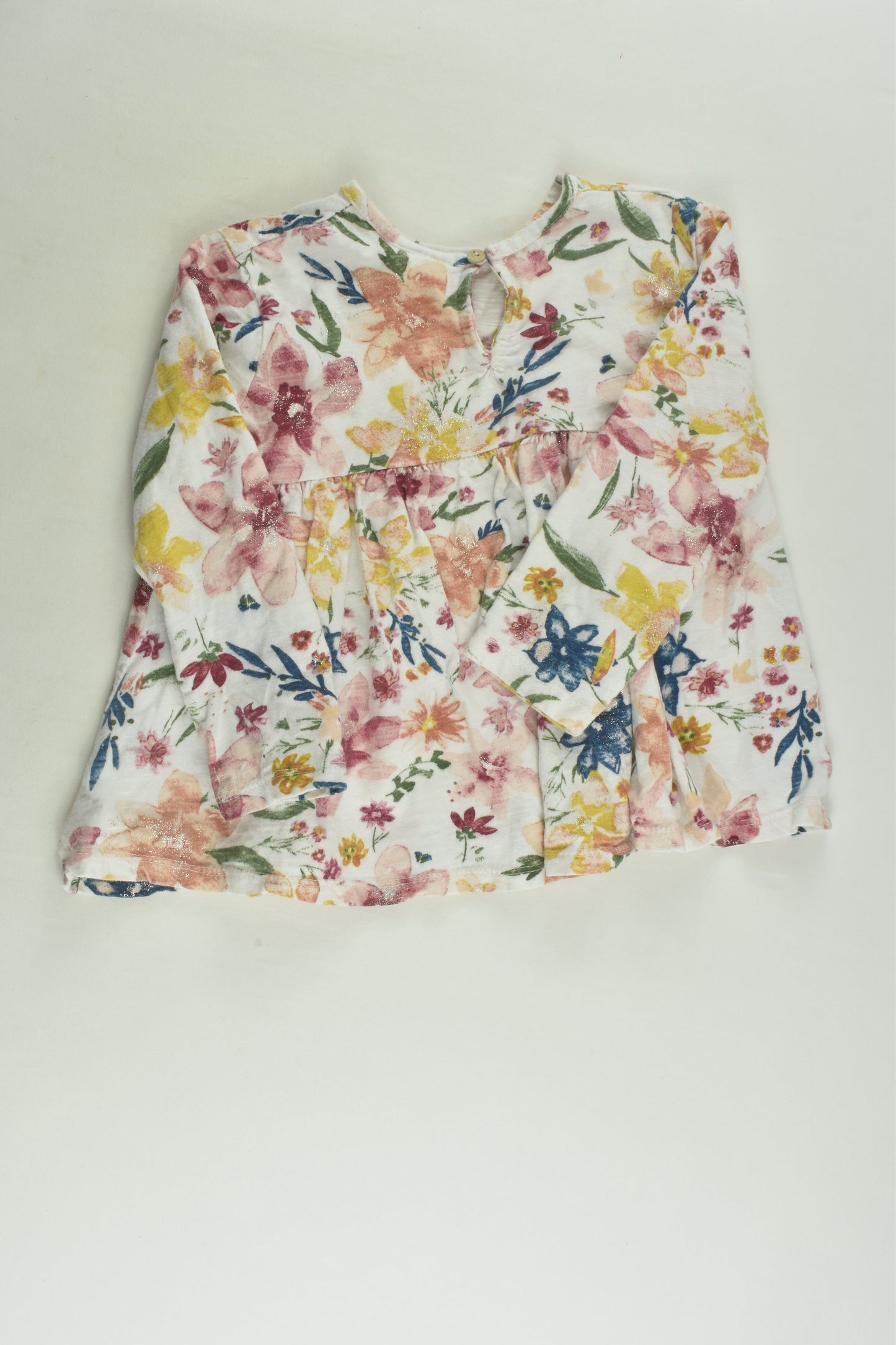 Zara Size 2/3 (98 cm) Floral Top