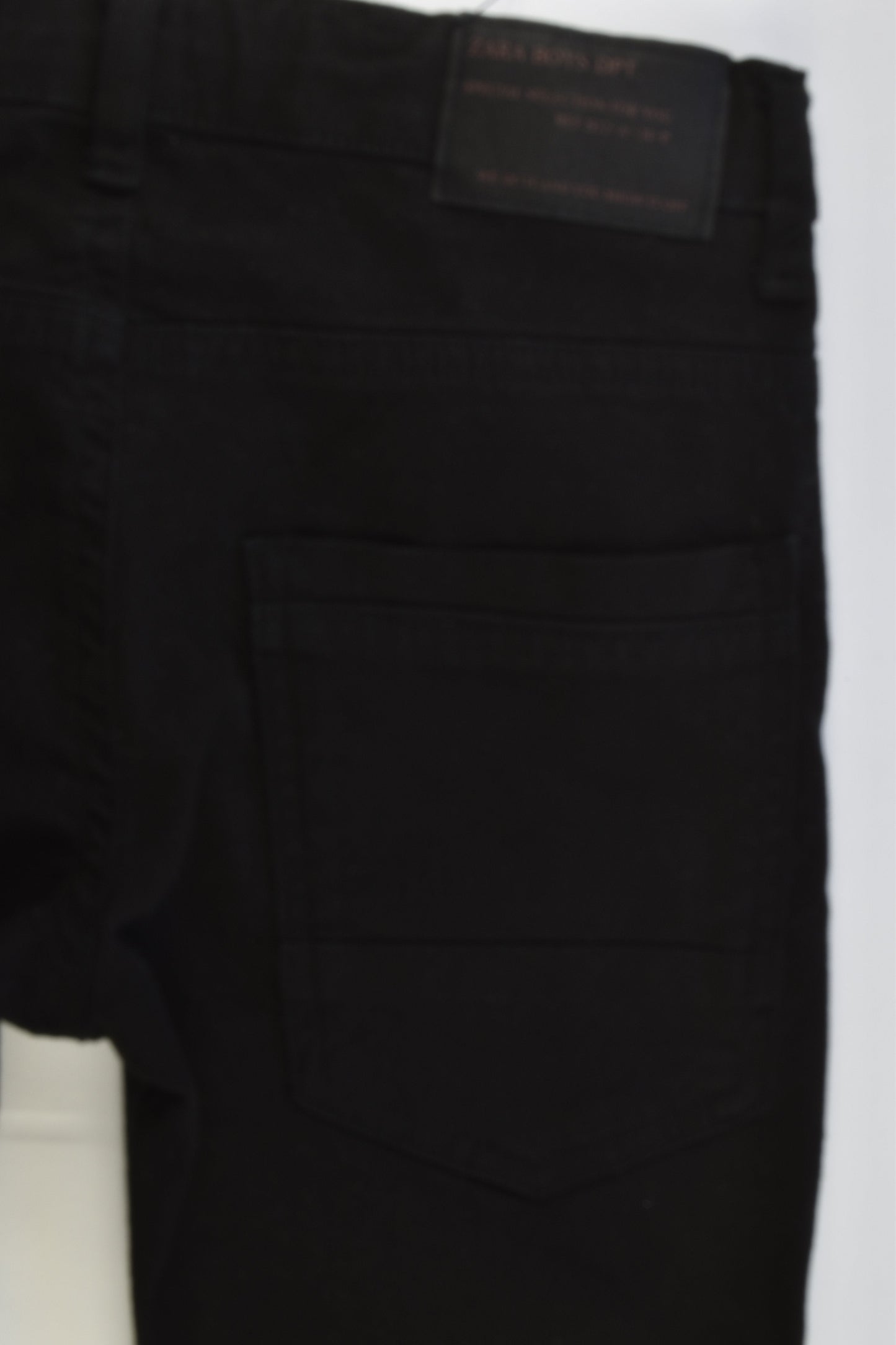 Zara Size 8 Stretchy Black Denim Pants