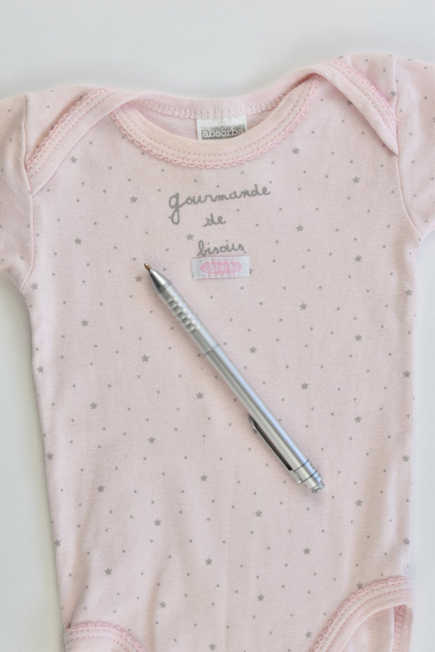 Absorba (France) Size 000 (3 months, 60 cm) Stars Bodysuit