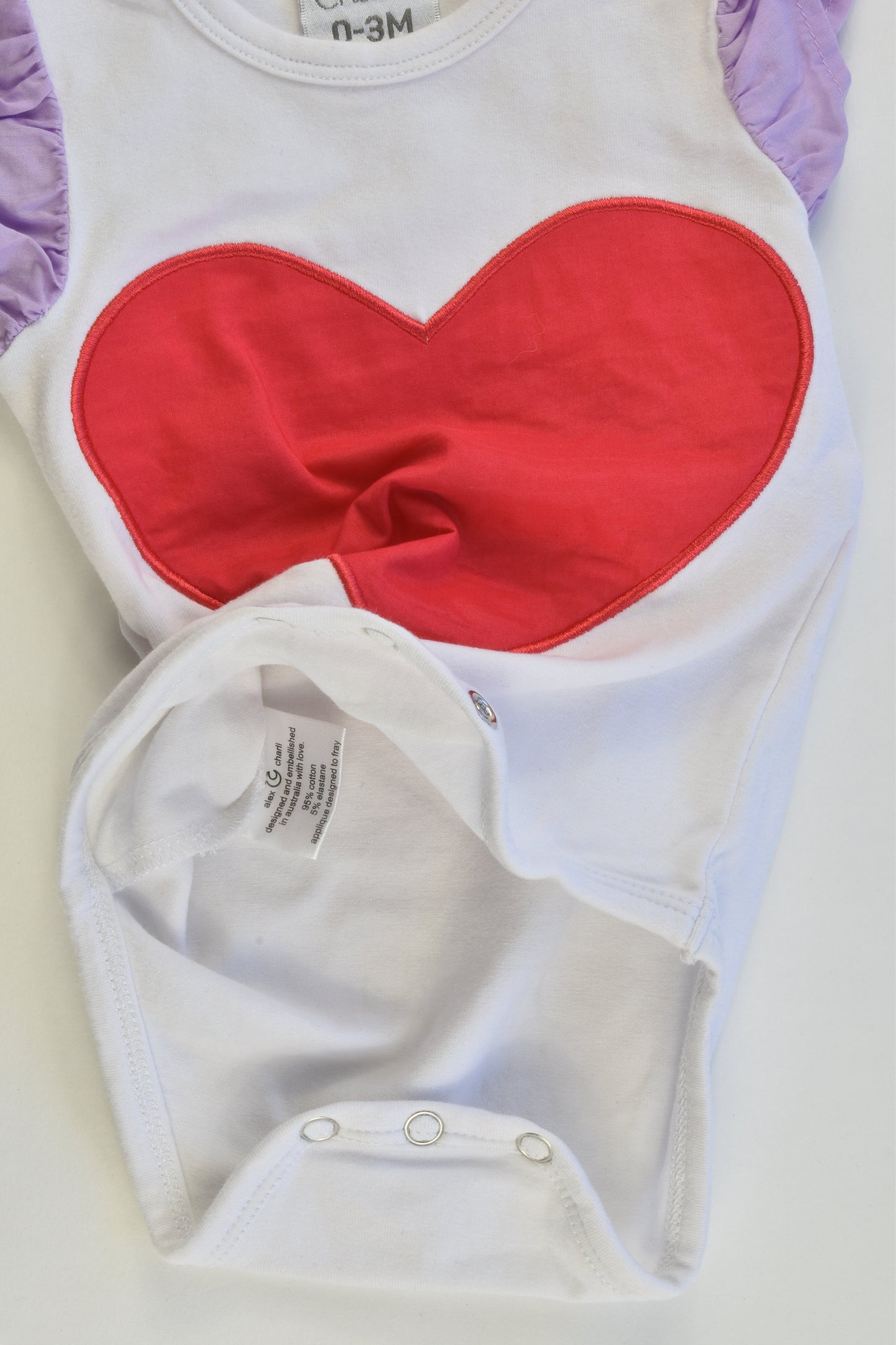 Alex & Charli Size 0-3 months Bodysuit