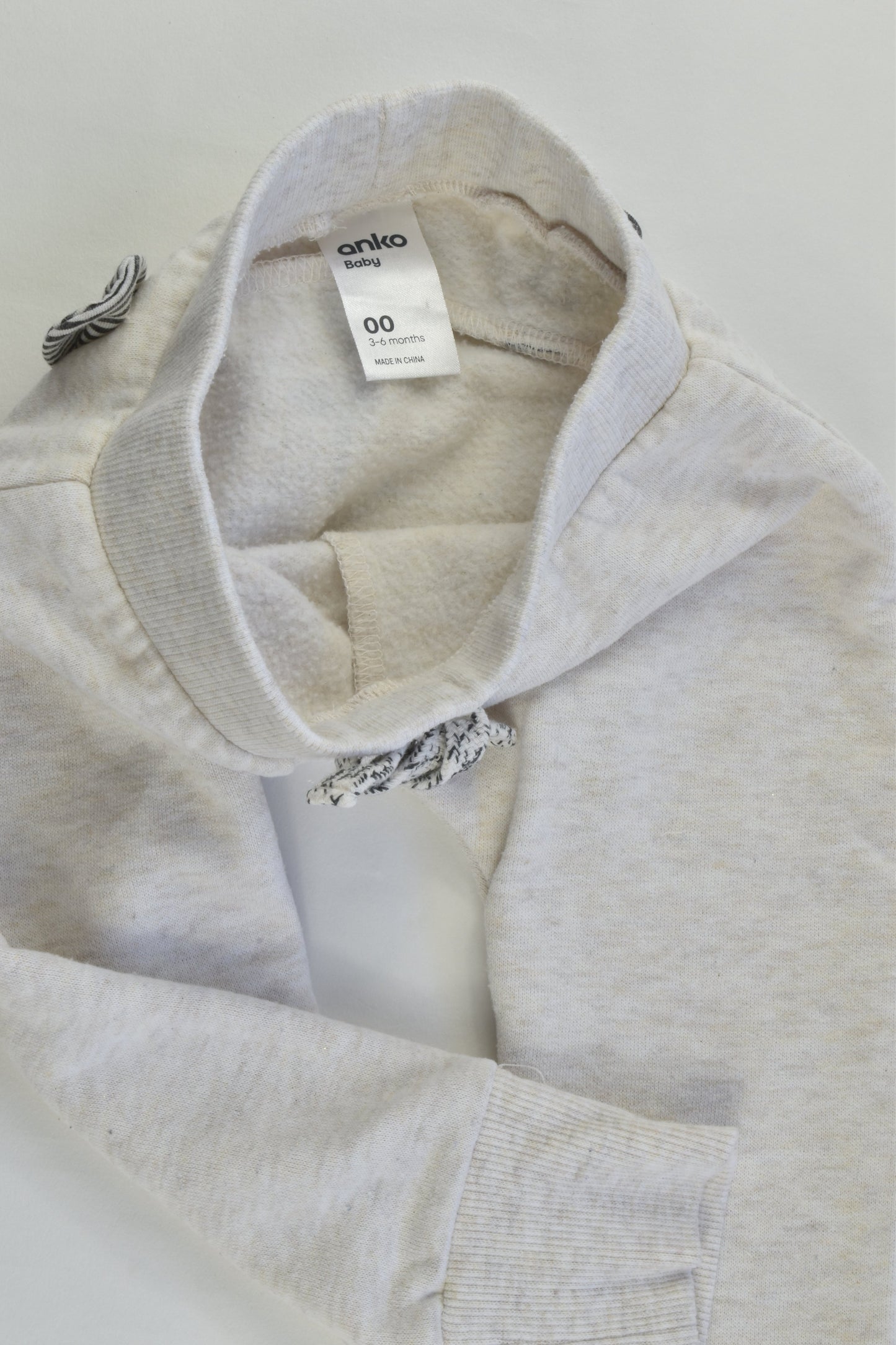 Anko Size 00 (3-6 months) Bear Back Track Pants